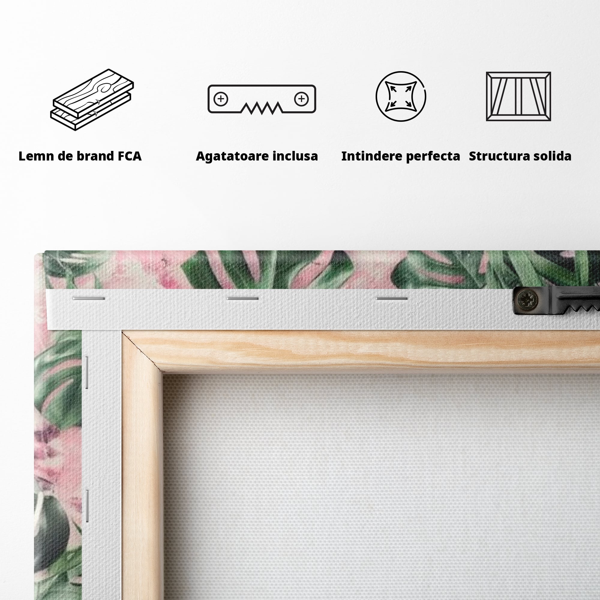 Tablou Canvas Premium LuxCanva® F1017, Ambitie Infloritoare , Natura, Putere, Determinare, Tropical, Fresh, Living, Birou, Culori vibrante