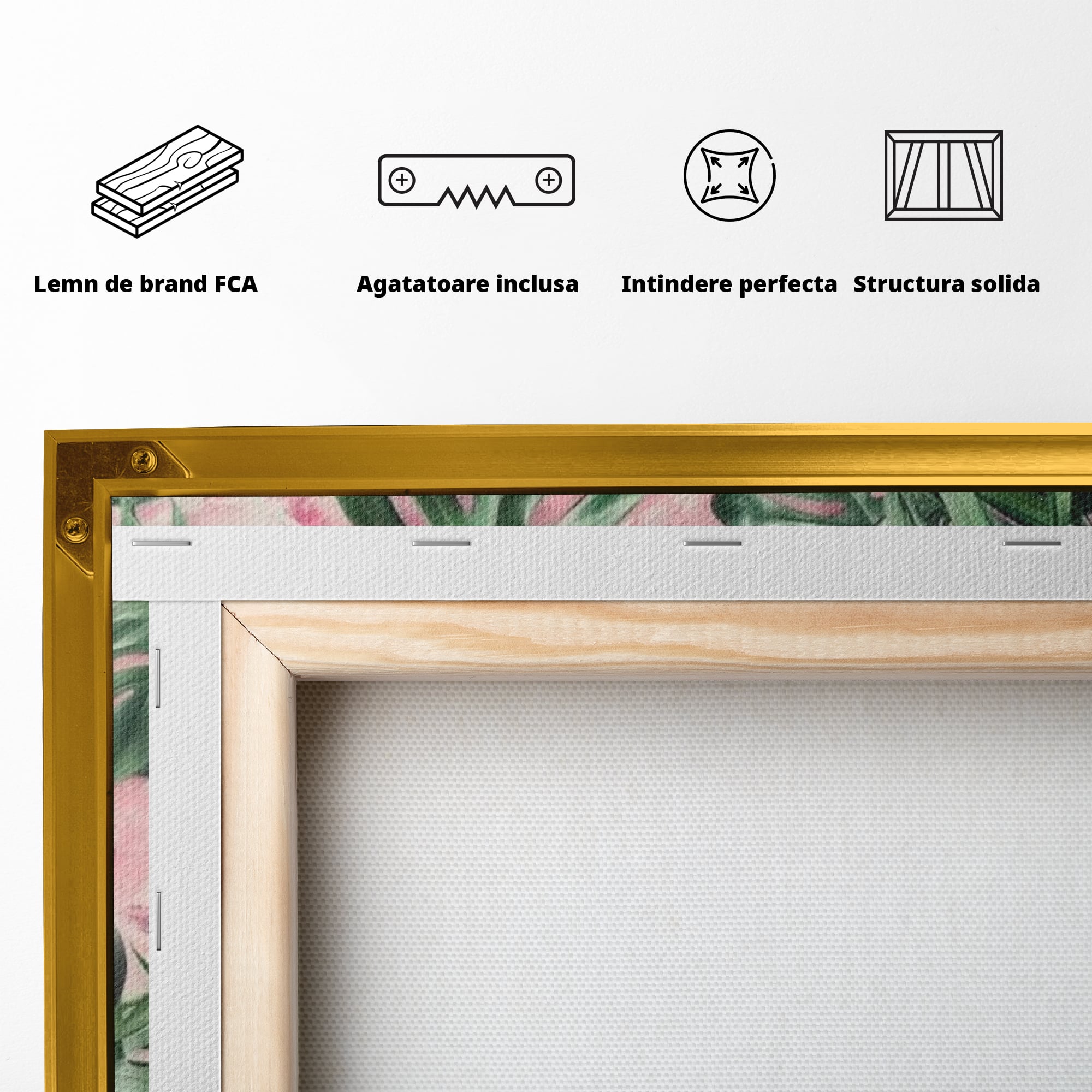 Tablou Canvas Premium LuxCanva® F1017, Ambitie Infloritoare , Natura, Putere, Determinare, Tropical, Fresh, Living, Birou, Culori vibrante
