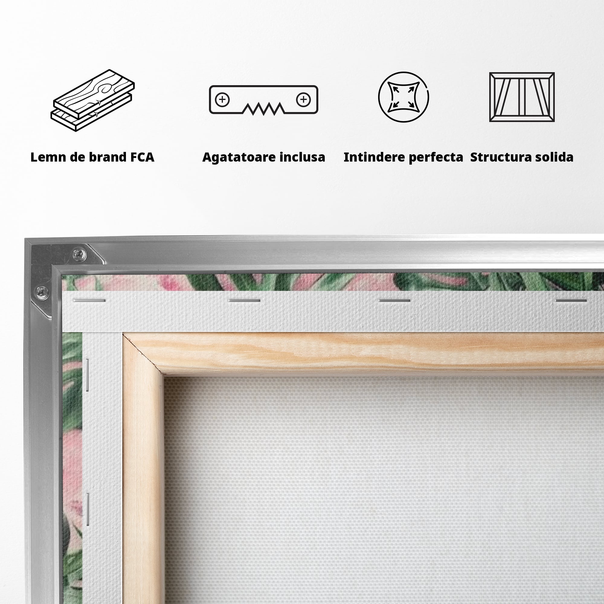 Tablou Canvas Premium LuxCanva® F1017, Ambitie Infloritoare , Natura, Putere, Determinare, Tropical, Fresh, Living, Birou, Culori vibrante