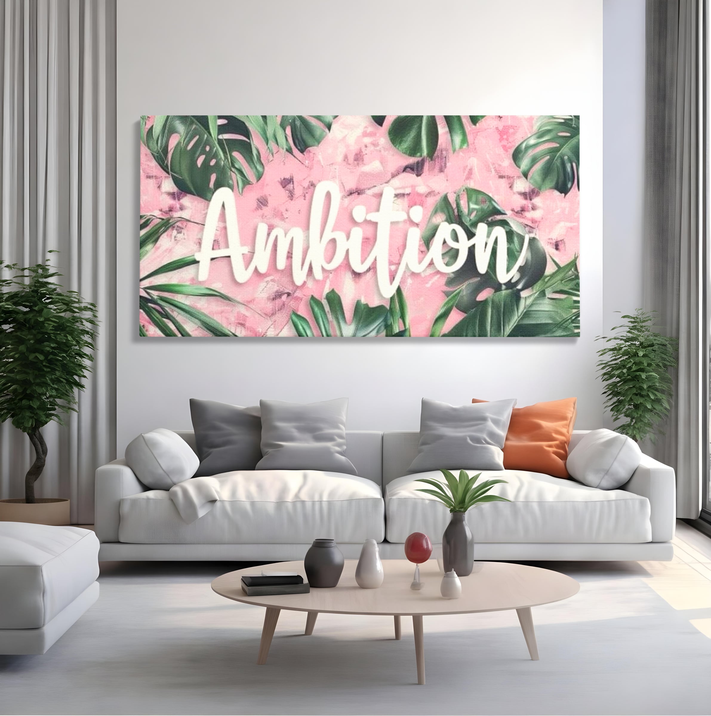 Tablou Canvas Premium LuxCanva® F1017, Ambitie Infloritoare , Natura, Putere, Determinare, Tropical, Fresh, Living, Birou, Culori vibrante