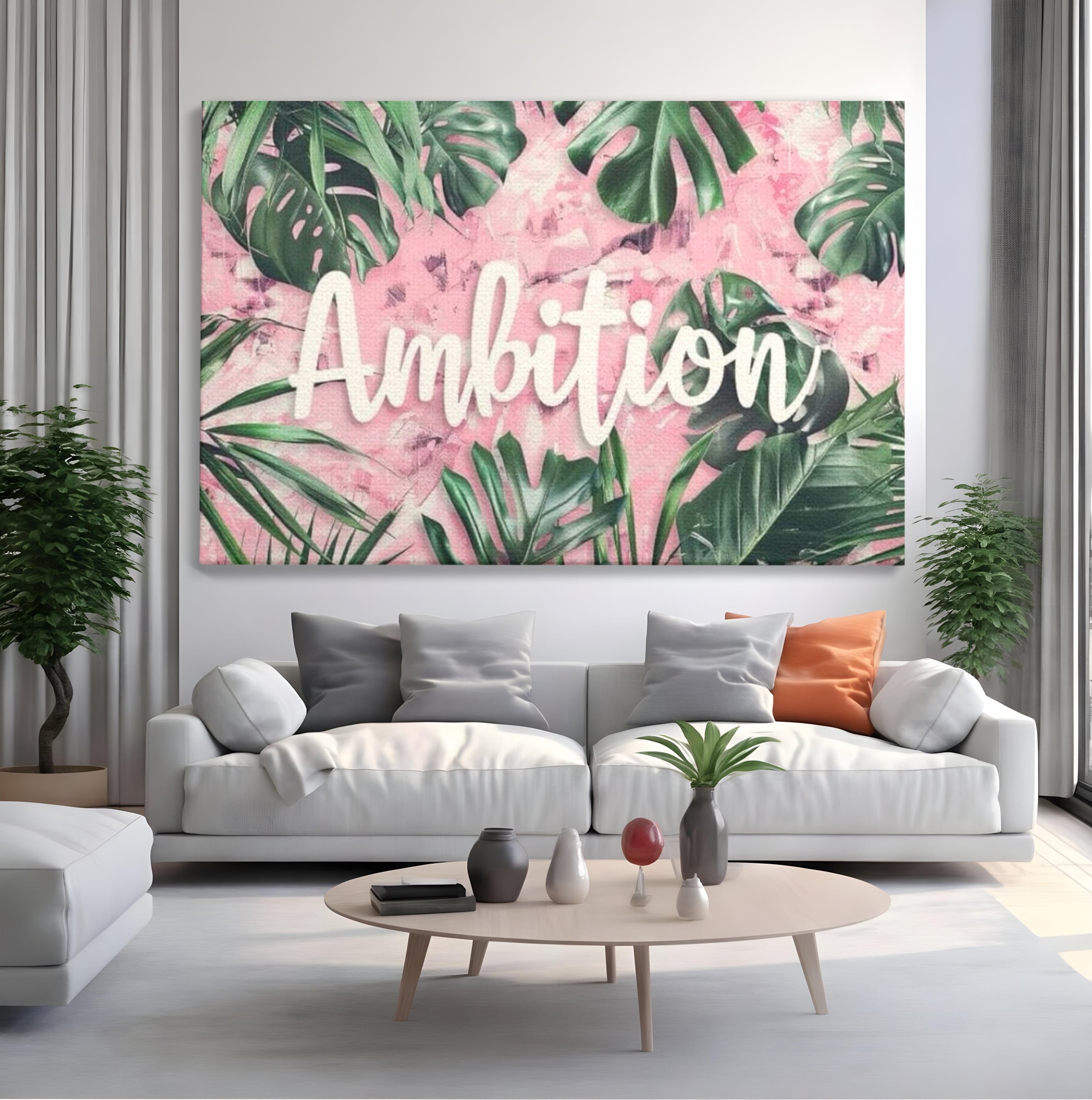 Tablou Canvas Premium LuxCanva® F1017, Ambitie Infloritoare , Natura, Putere, Determinare, Tropical, Fresh, Living, Birou, Culori vibrante
