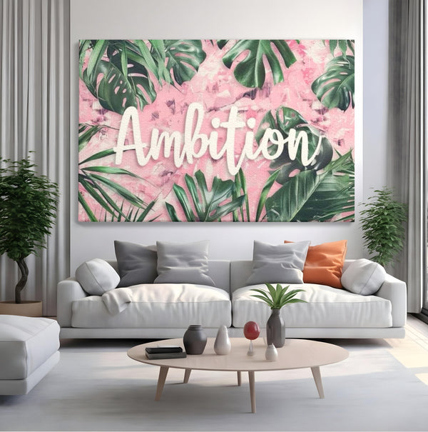 Tablou Canvas Premium LuxCanva® F1017, Ambitie Infloritoare , Natura, Putere, Determinare, Tropical, Fresh, Living, Birou, Culori vibrante