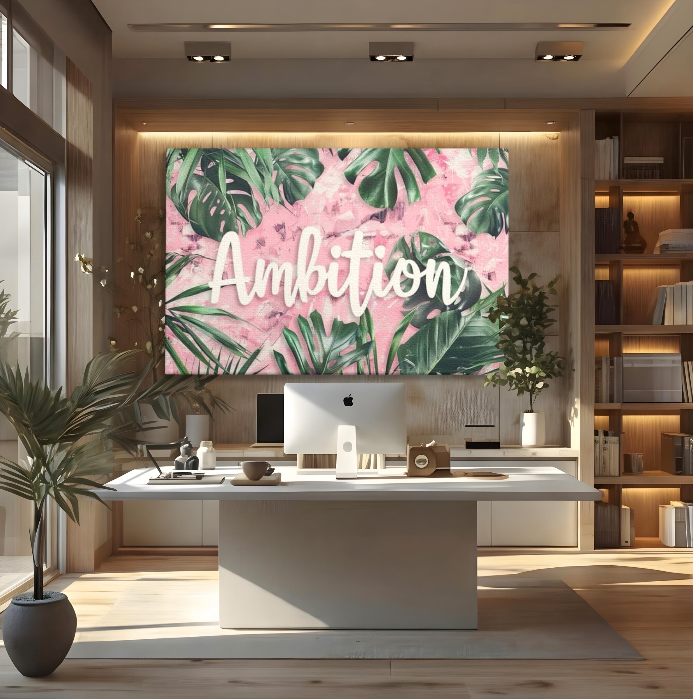 Tablou Canvas Premium LuxCanva® F1017, Ambitie Infloritoare , Natura, Putere, Determinare, Tropical, Fresh, Living, Birou, Culori vibrante