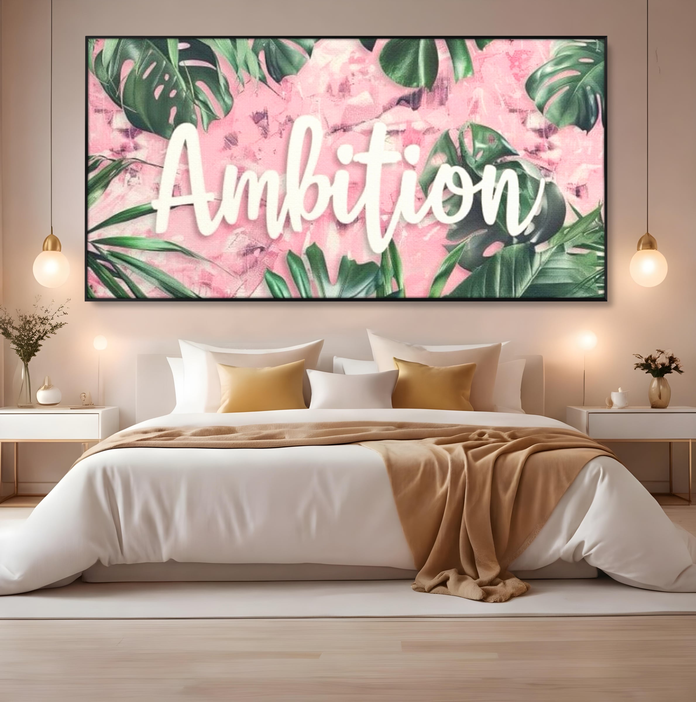 Tablou Canvas Premium LuxCanva® F1017, Ambitie Infloritoare , Natura, Putere, Determinare, Tropical, Fresh, Living, Birou, Culori vibrante