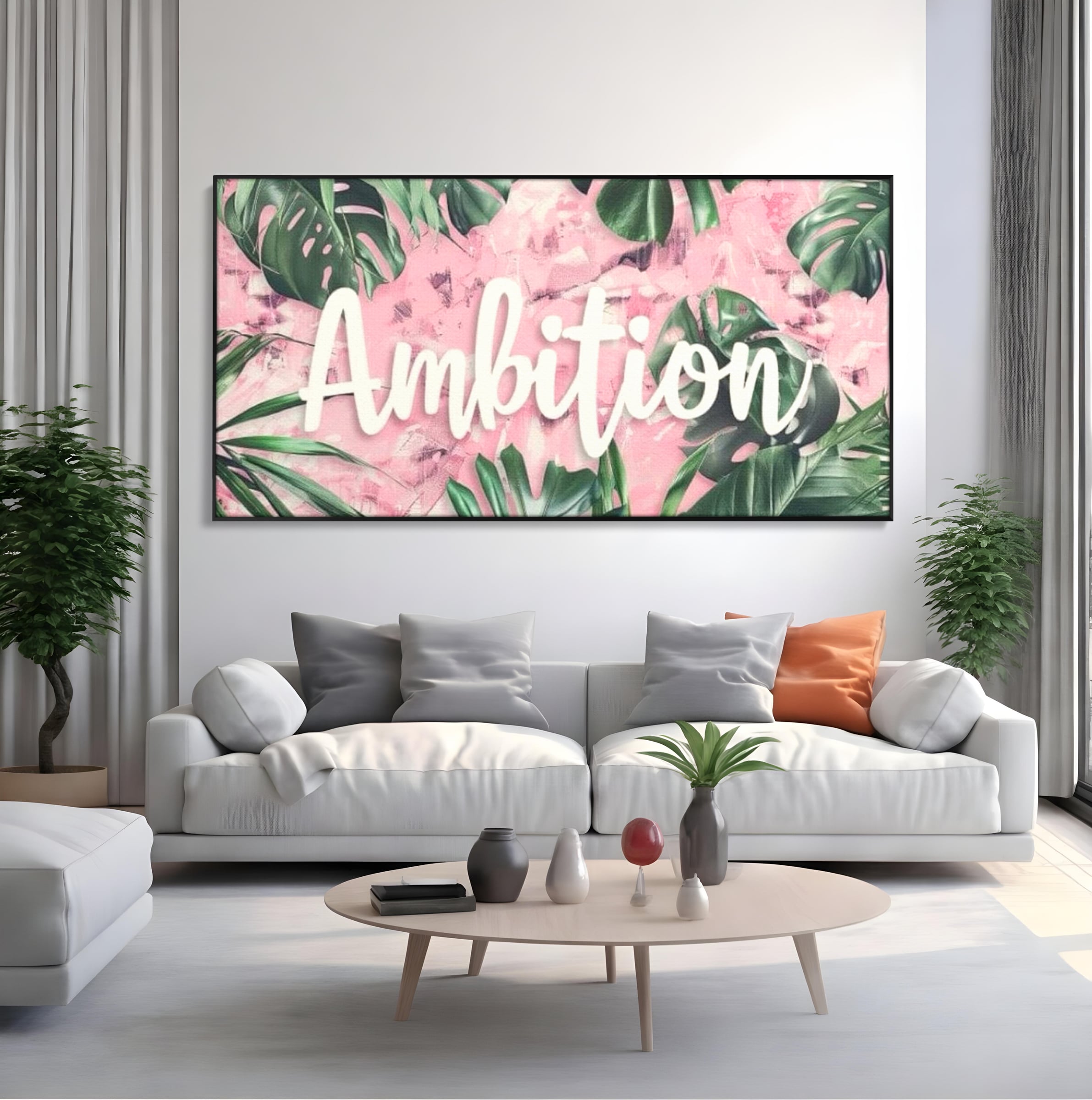 Tablou Canvas Premium LuxCanva® F1017, Ambitie Infloritoare , Natura, Putere, Determinare, Tropical, Fresh, Living, Birou, Culori vibrante