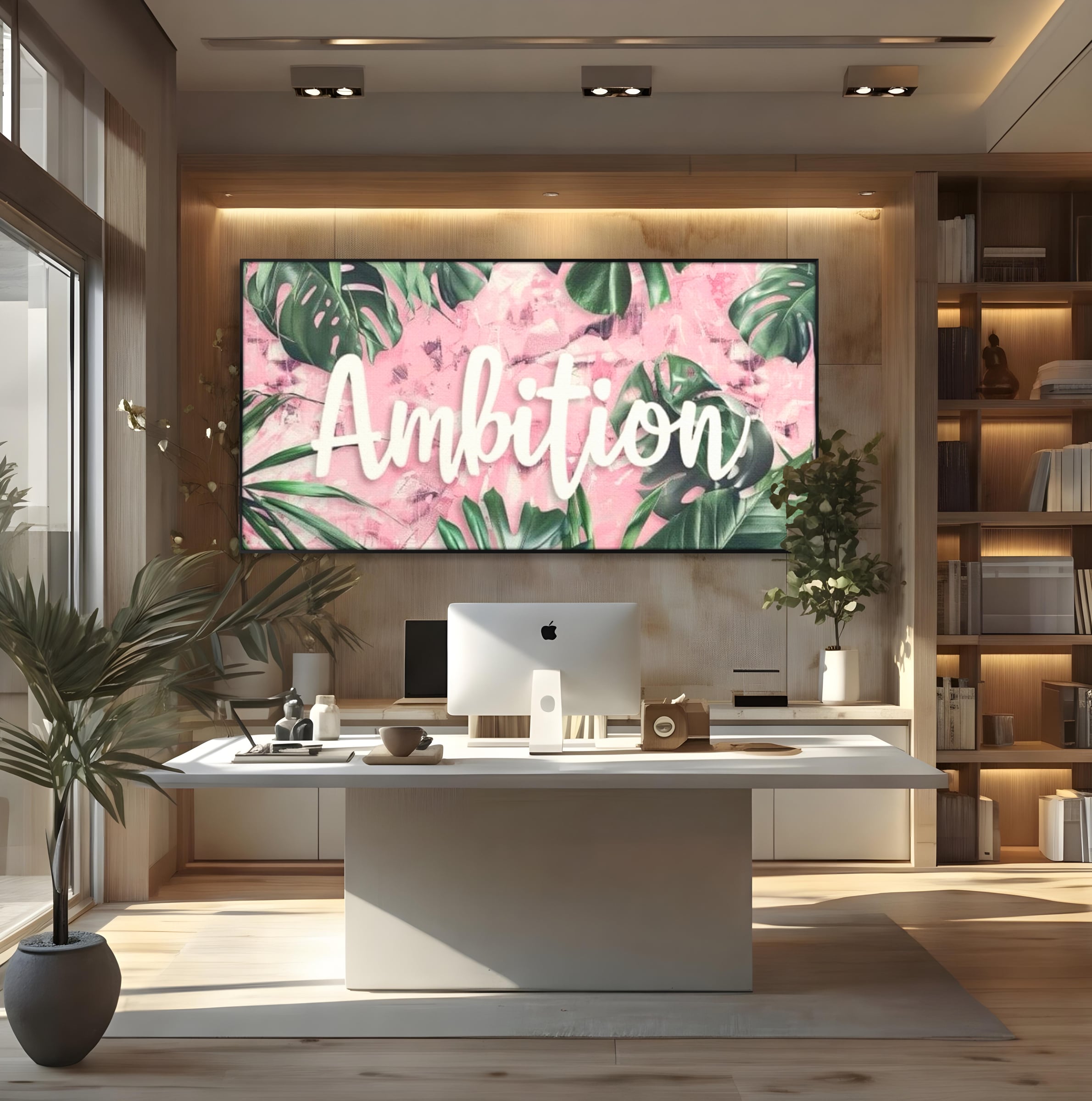 Tablou Canvas Premium LuxCanva® F1017, Ambitie Infloritoare , Natura, Putere, Determinare, Tropical, Fresh, Living, Birou, Culori vibrante