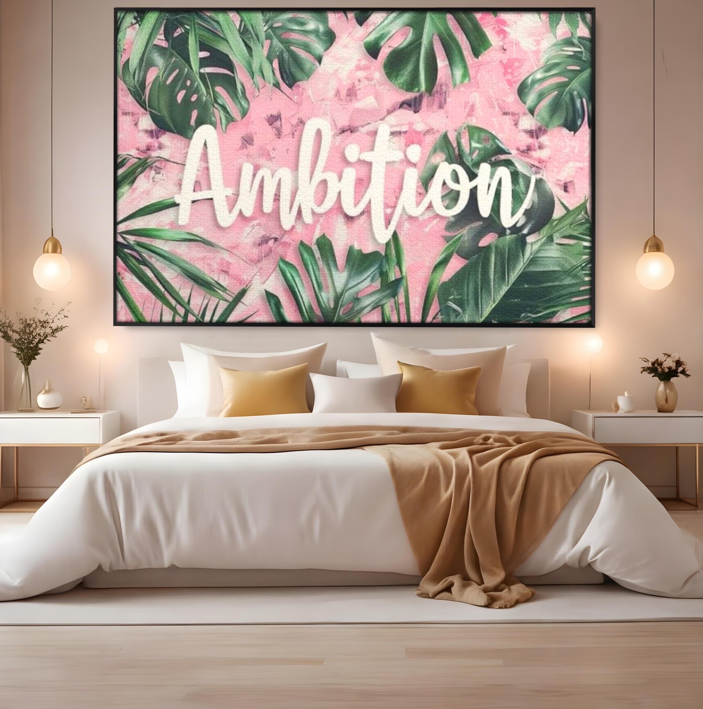 Tablou Canvas Premium LuxCanva® F1017, Ambitie Infloritoare , Natura, Putere, Determinare, Tropical, Fresh, Living, Birou, Culori vibrante