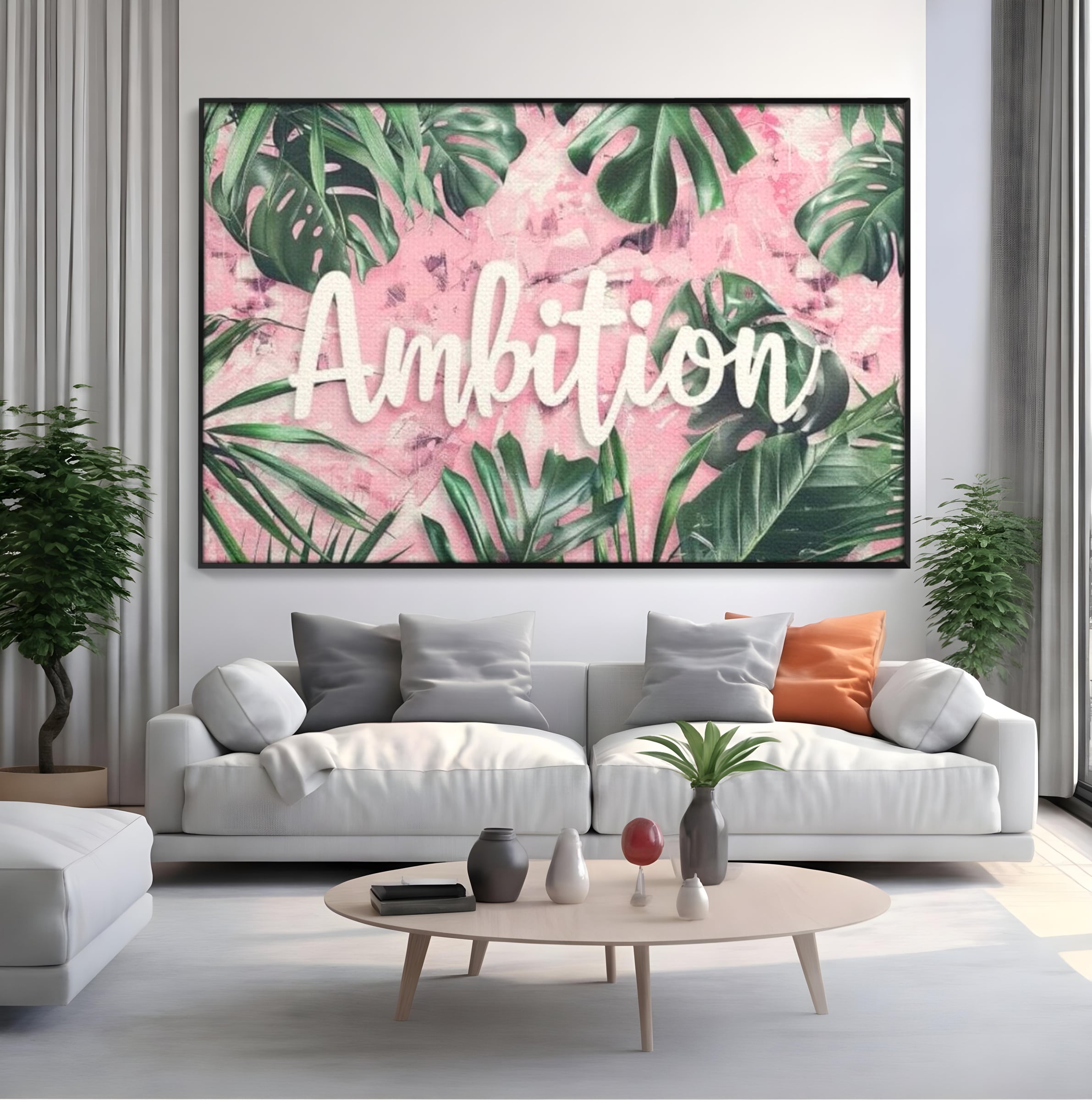 Tablou Canvas Premium LuxCanva® F1017, Ambitie Infloritoare , Natura, Putere, Determinare, Tropical, Fresh, Living, Birou, Culori vibrante