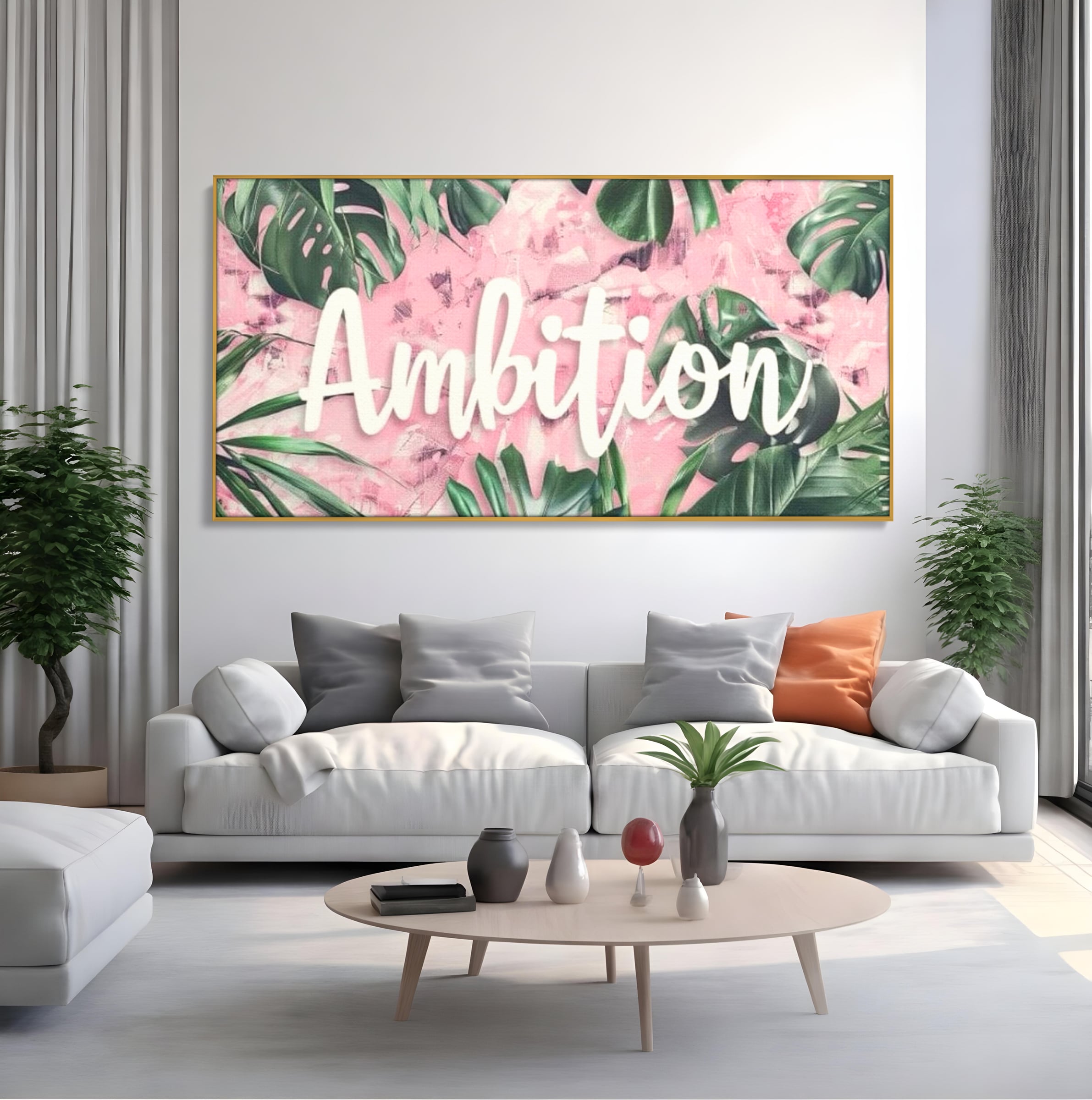 Tablou Canvas Premium LuxCanva® F1017, Ambitie Infloritoare , Natura, Putere, Determinare, Tropical, Fresh, Living, Birou, Culori vibrante