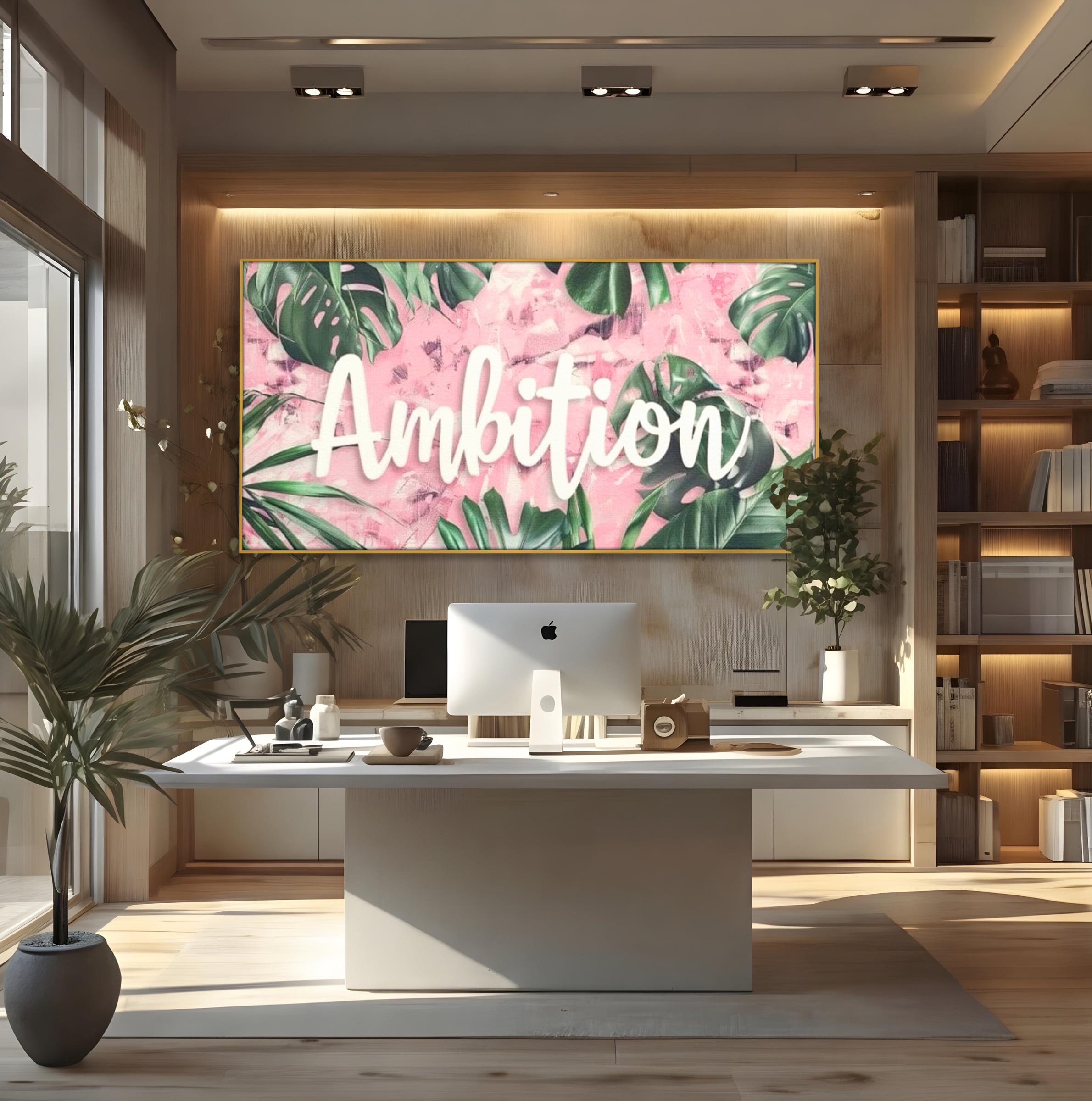 Tablou Canvas Premium LuxCanva® F1017, Ambitie Infloritoare , Natura, Putere, Determinare, Tropical, Fresh, Living, Birou, Culori vibrante