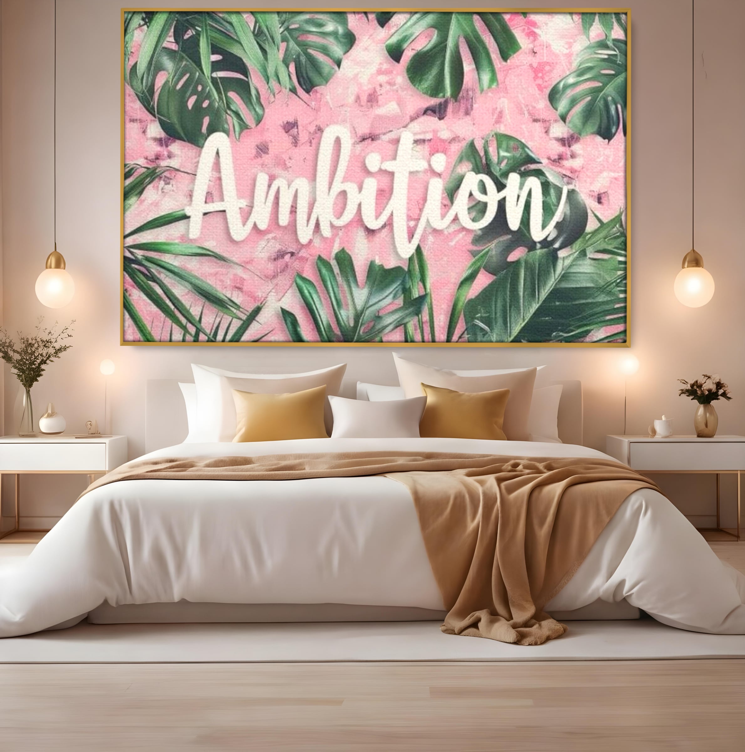 Tablou Canvas Premium LuxCanva® F1017, Ambitie Infloritoare , Natura, Putere, Determinare, Tropical, Fresh, Living, Birou, Culori vibrante