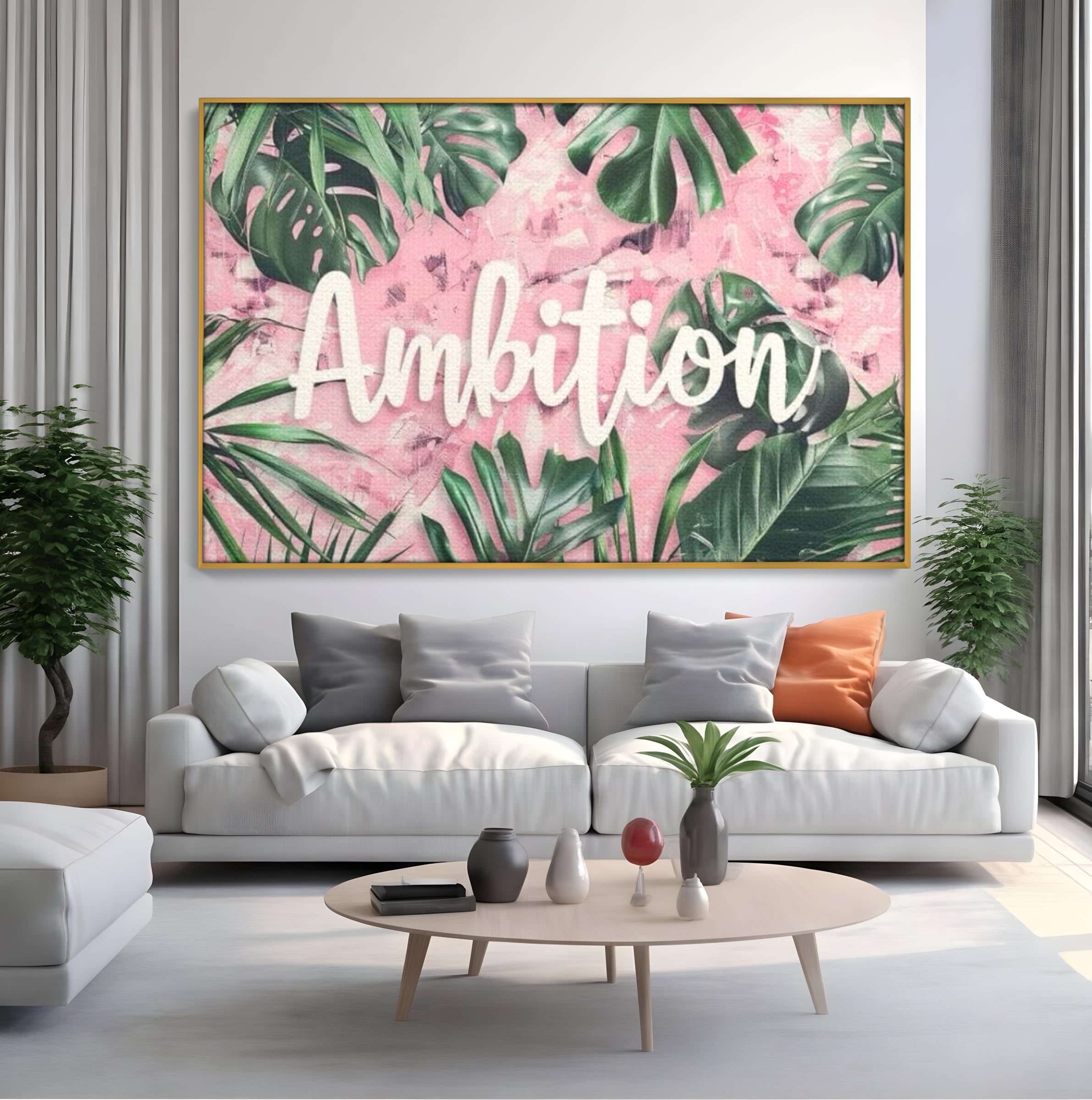 Tablou Canvas Premium LuxCanva® F1017, Ambitie Infloritoare , Natura, Putere, Determinare, Tropical, Fresh, Living, Birou, Culori vibrante