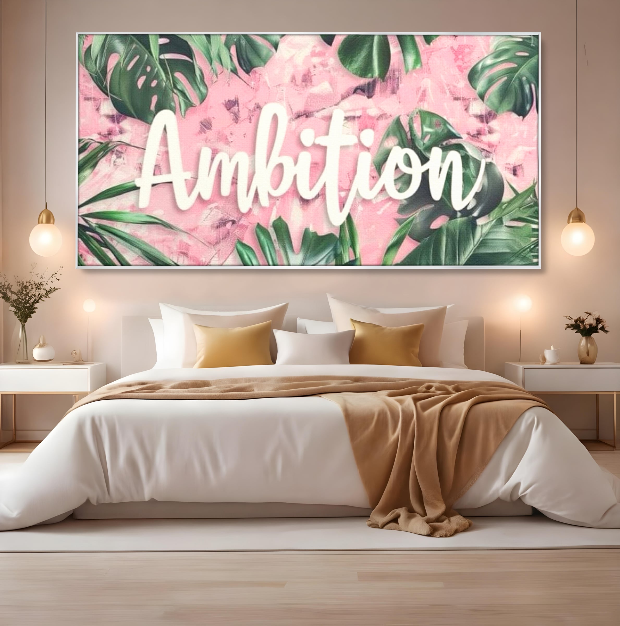 Tablou Canvas Premium LuxCanva® F1017, Ambitie Infloritoare , Natura, Putere, Determinare, Tropical, Fresh, Living, Birou, Culori vibrante