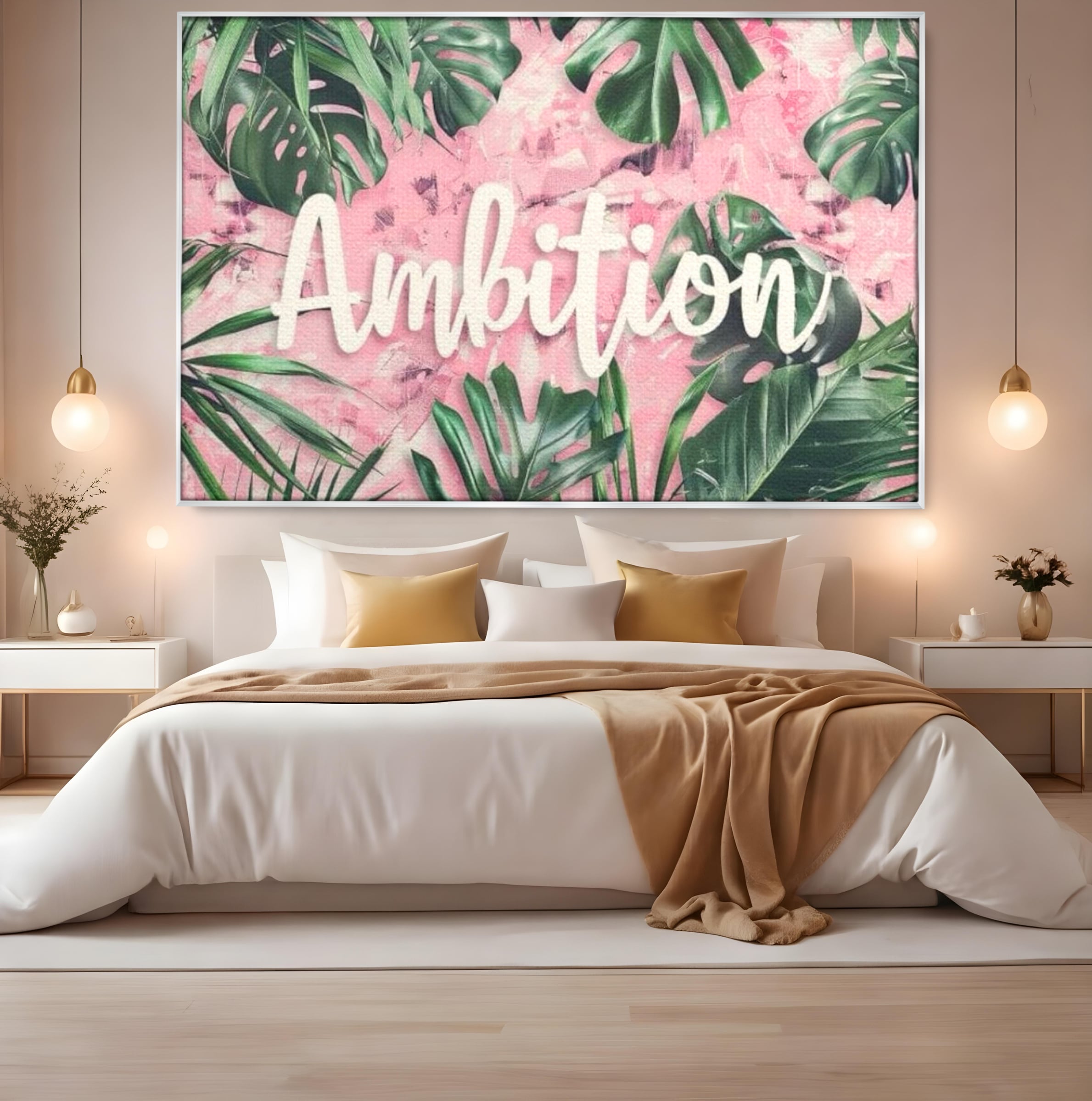 Tablou Canvas Premium LuxCanva® F1017, Ambitie Infloritoare , Natura, Putere, Determinare, Tropical, Fresh, Living, Birou, Culori vibrante