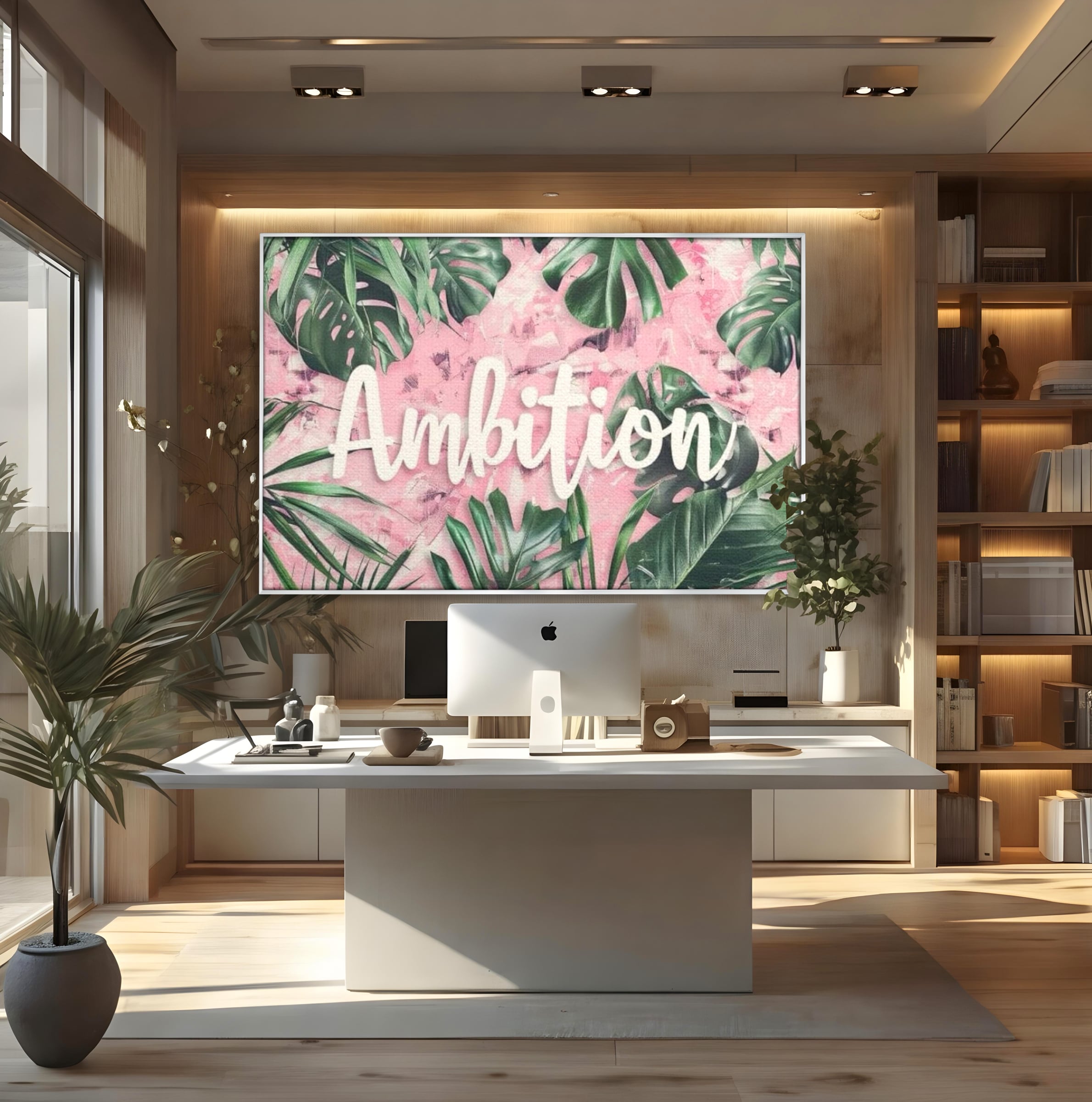 Tablou Canvas Premium LuxCanva® F1017, Ambitie Infloritoare , Natura, Putere, Determinare, Tropical, Fresh, Living, Birou, Culori vibrante