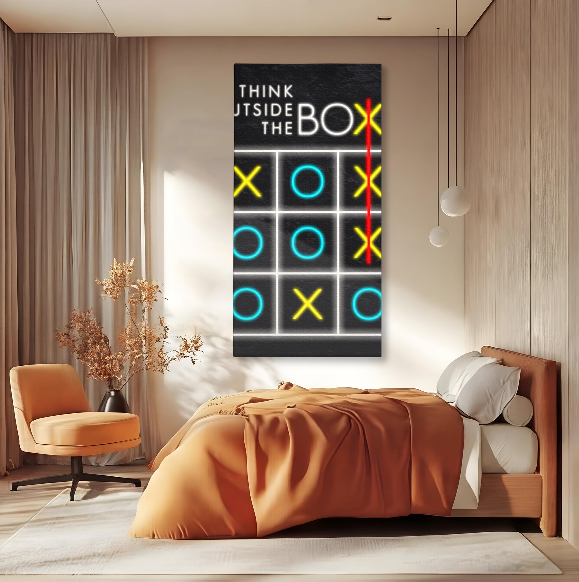 Tablou Canvas Premium LuxCanva® F1018, Depaseste-ti Limitele , Inspirational, Inovatie, Gandire, Perspectiva, Limite, Living, Birou, Culori vibrante