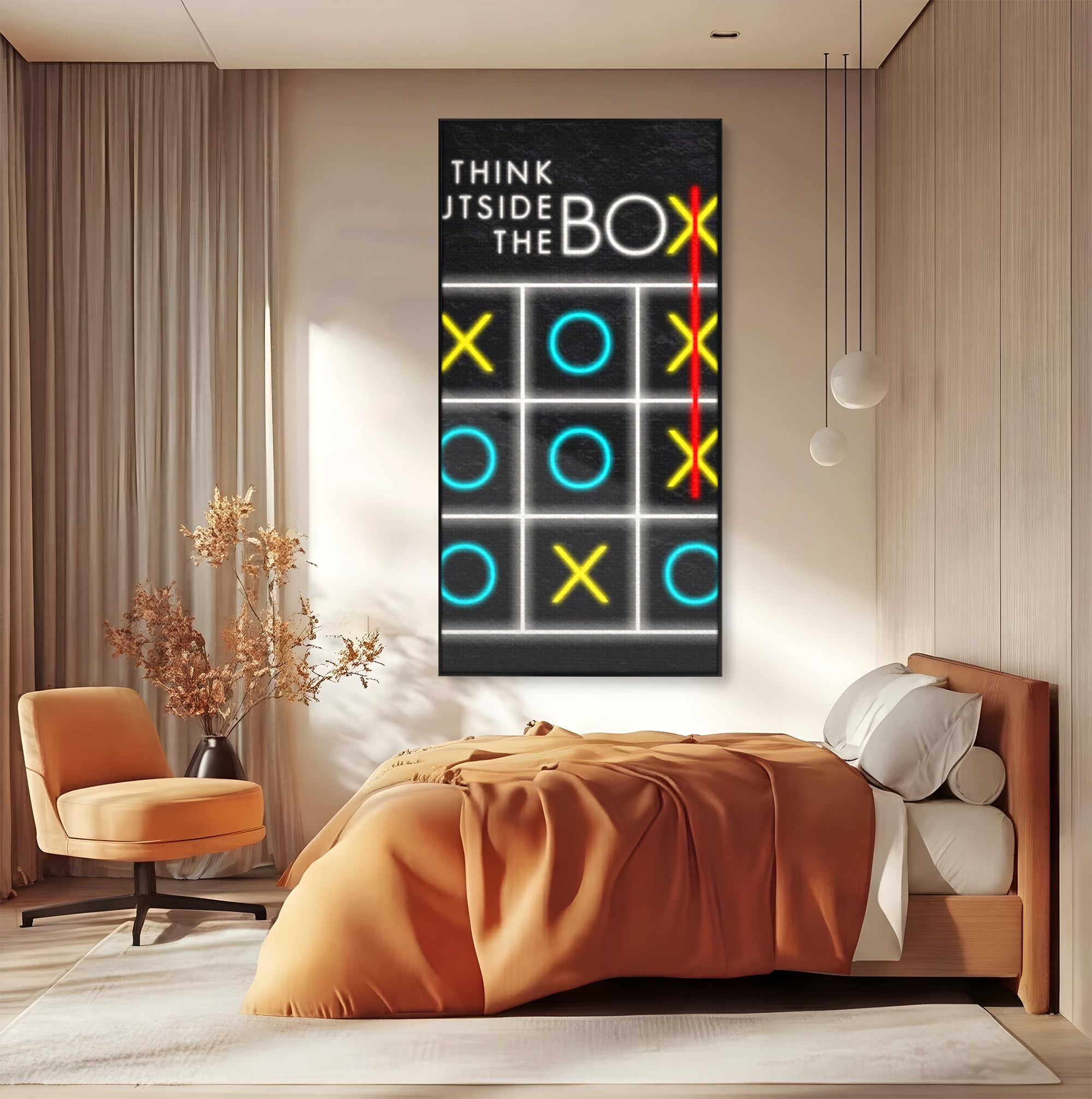 Tablou Canvas Premium LuxCanva® F1018, Depaseste-ti Limitele , Inspirational, Inovatie, Gandire, Perspectiva, Limite, Living, Birou, Culori vibrante