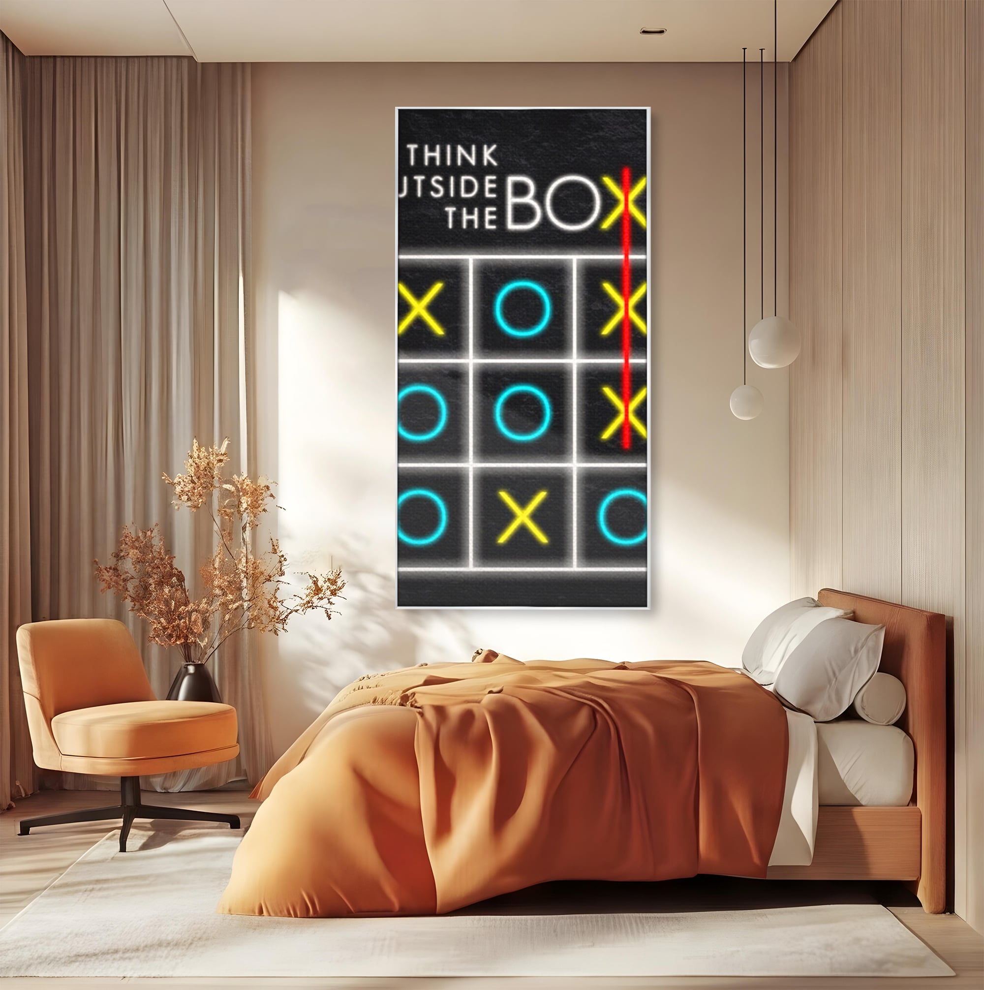 Tablou Canvas Premium LuxCanva® F1018, Depaseste-ti Limitele , Inspirational, Inovatie, Gandire, Perspectiva, Limite, Living, Birou, Culori vibrante