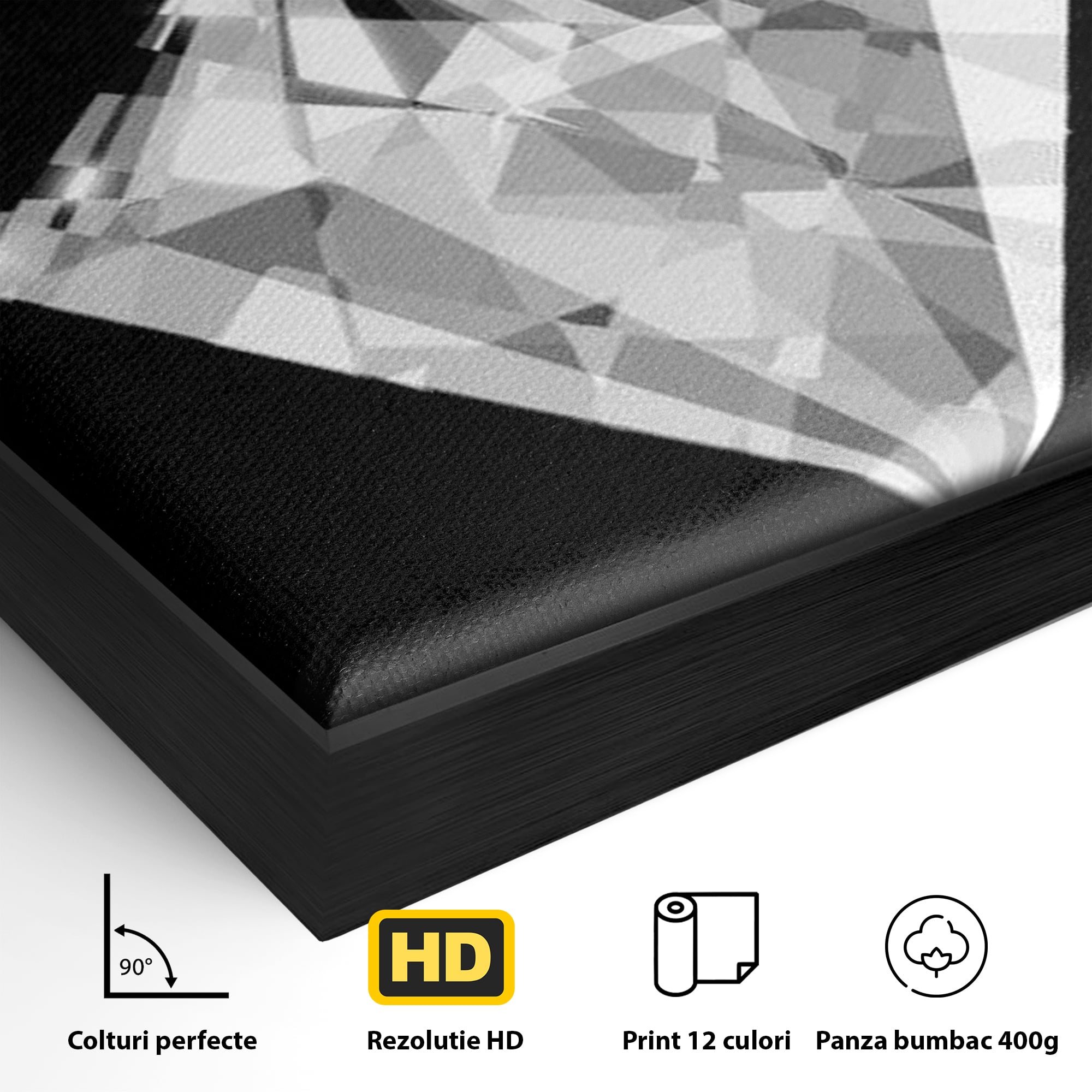 Leinwandbild Premium LuxCanva® F1019, Be a Diamond in the Face of Challenges , Schmuck, Stein, Diamant, Glanz, Eleganz, Wohnen, Büro, Lebendige Farben