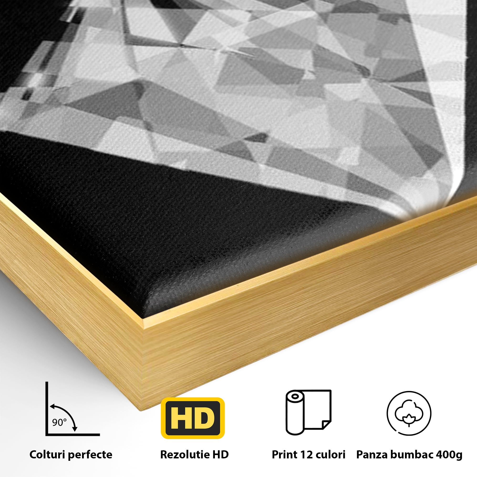 Leinwandbild Premium LuxCanva® F1019, Be a Diamond in the Face of Challenges , Schmuck, Stein, Diamant, Glanz, Eleganz, Wohnen, Büro, Lebendige Farben