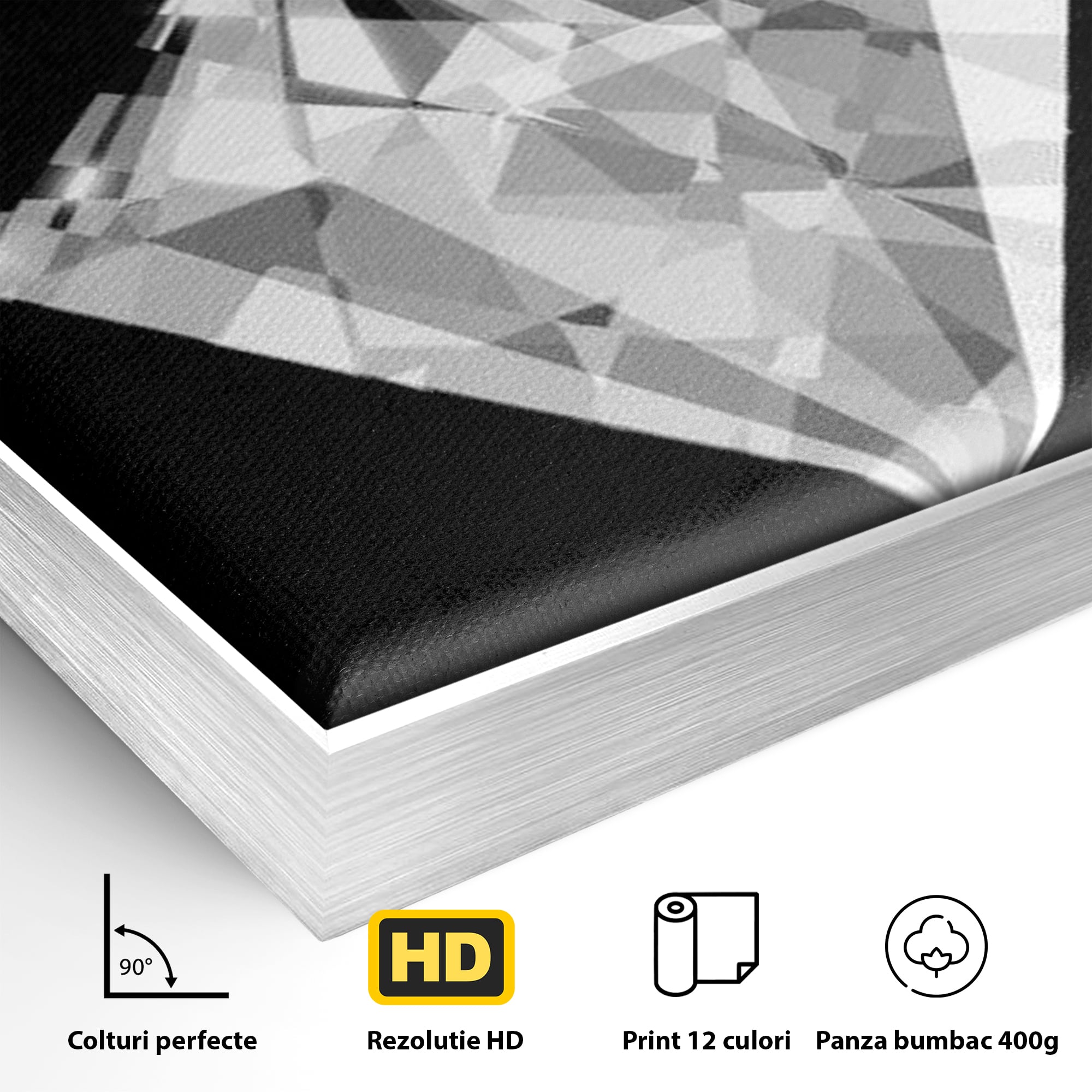 Leinwandbild Premium LuxCanva® F1019, Be a Diamond in the Face of Challenges , Schmuck, Stein, Diamant, Glanz, Eleganz, Wohnen, Büro, Lebendige Farben