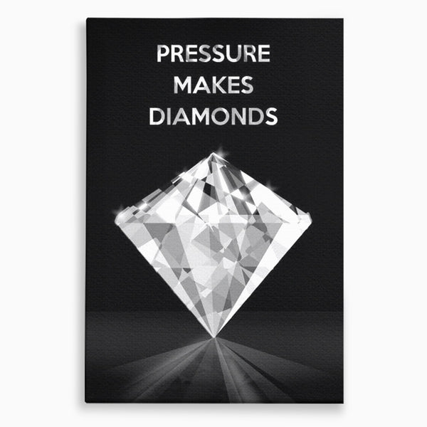 Leinwandbild Premium LuxCanva® F1019, Be a Diamond in the Face of Challenges , Schmuck, Stein, Diamant, Glanz, Eleganz, Wohnen, Büro, Lebendige Farben