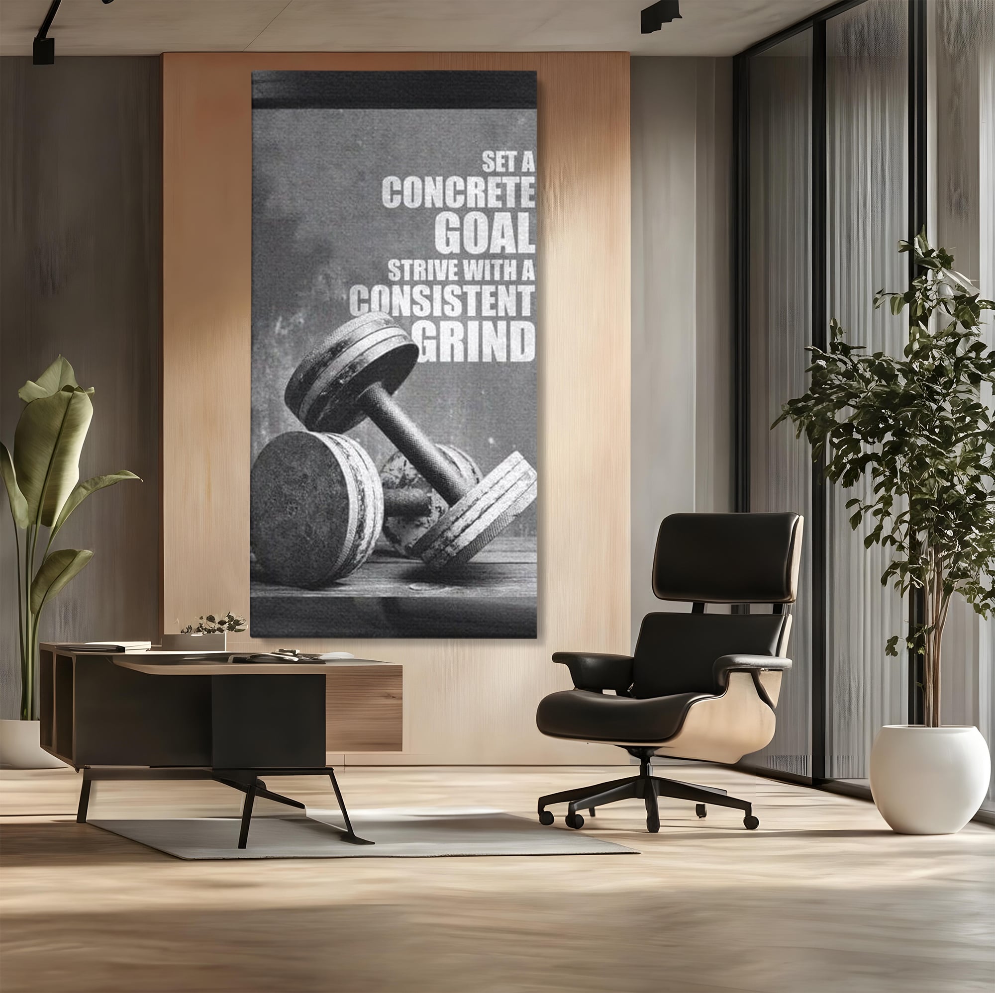 Tablou Canvas Premium  LuxCanva® F1020, Putere Si Perseverenta , Rezistenta, Sport, Disciplina, Determinare, Antrenament, Living, Birou, Sala Sport