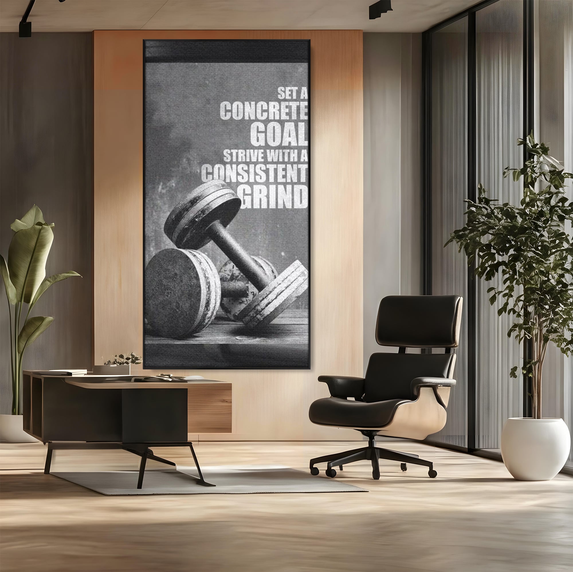 Tablou Canvas Premium  LuxCanva® F1020, Putere Si Perseverenta , Rezistenta, Sport, Disciplina, Determinare, Antrenament, Living, Birou, Sala Sport