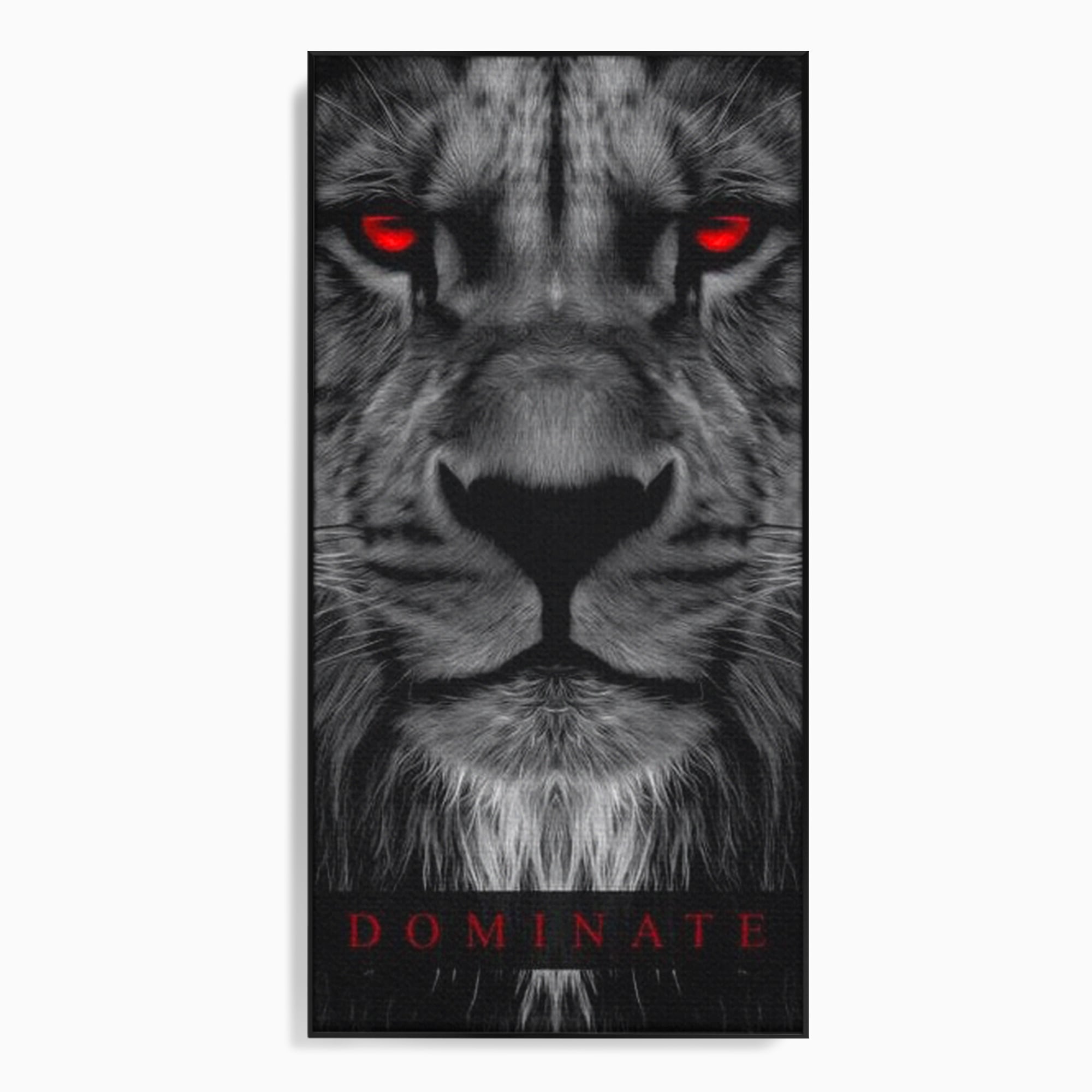 Tablou Canvas Premium LuxCanva® F1021, Fii Rege , Leu, Lider, Puternic, Jungla, Forta, Savana, Coroana, Impunator, Living Room, Birou, Culori vibrante
