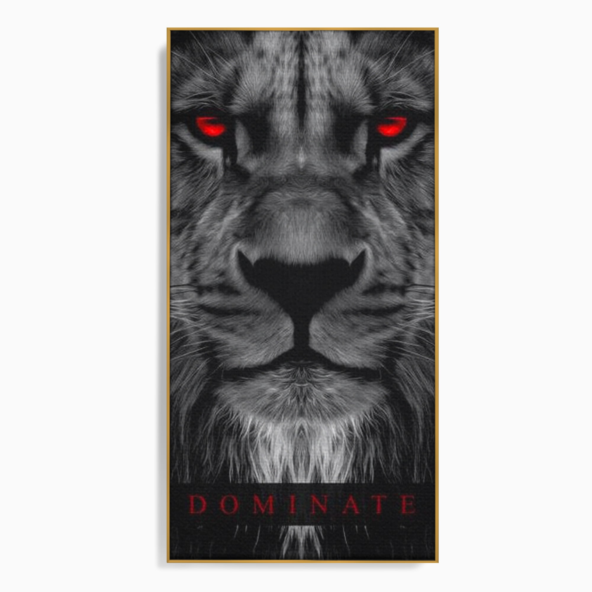 Tablou Canvas Premium LuxCanva® F1021, Fii Rege , Leu, Lider, Puternic, Jungla, Forta, Savana, Coroana, Impunator, Living Room, Birou, Culori vibrante