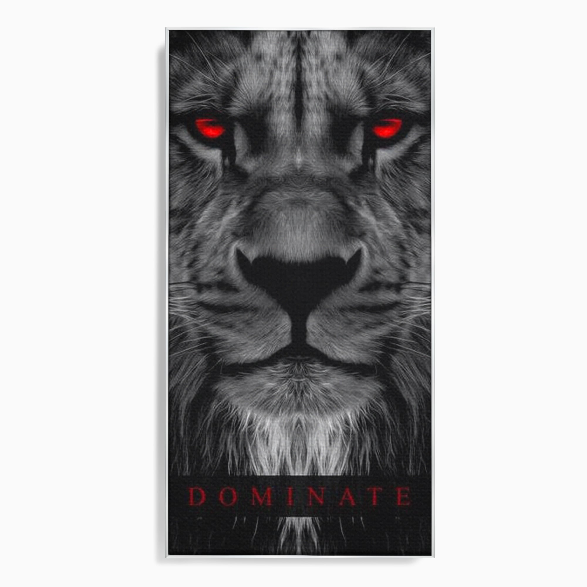 Tablou Canvas Premium LuxCanva® F1021, Fii Rege , Leu, Lider, Puternic, Jungla, Forta, Savana, Coroana, Impunator, Living Room, Birou, Culori vibrante