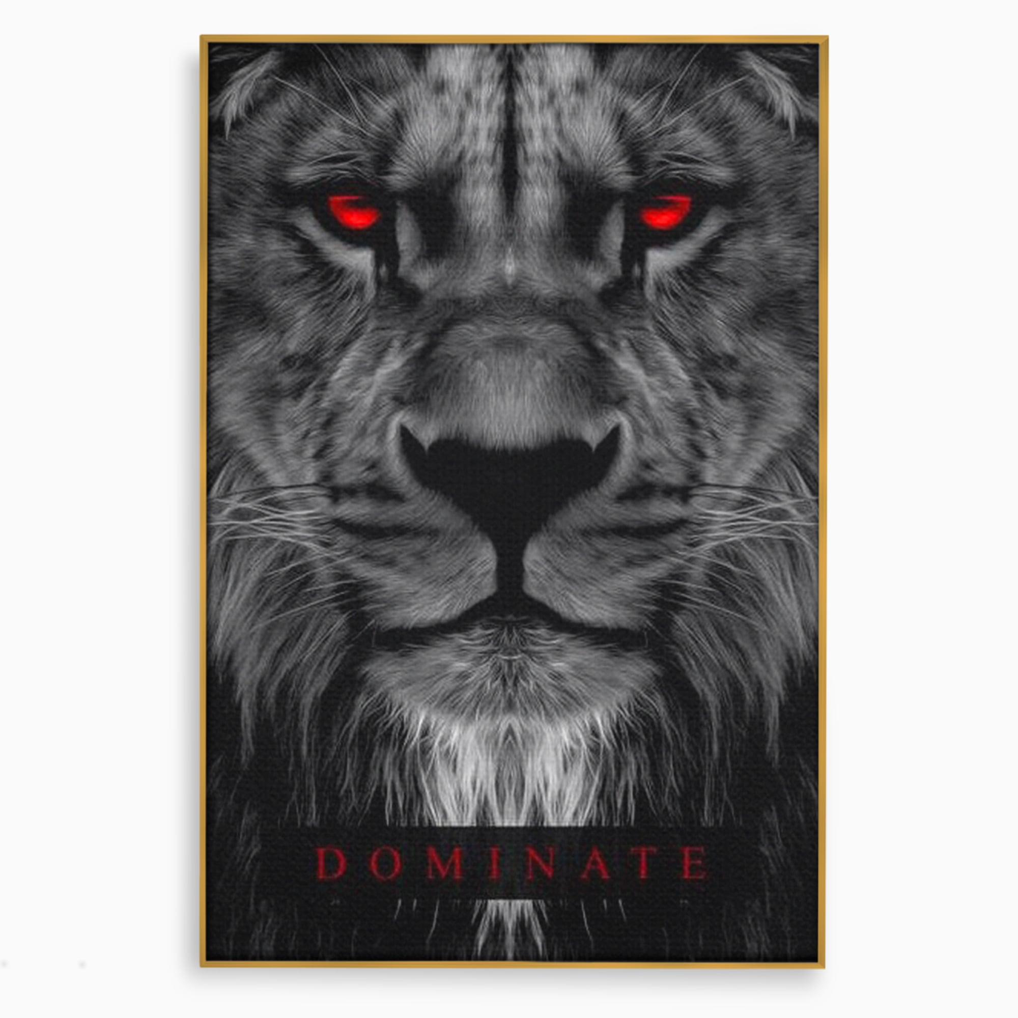 Tablou Canvas Premium LuxCanva® F1021, Fii Rege , Leu, Lider, Puternic, Jungla, Forta, Savana, Coroana, Impunator, Living Room, Birou, Culori vibrante