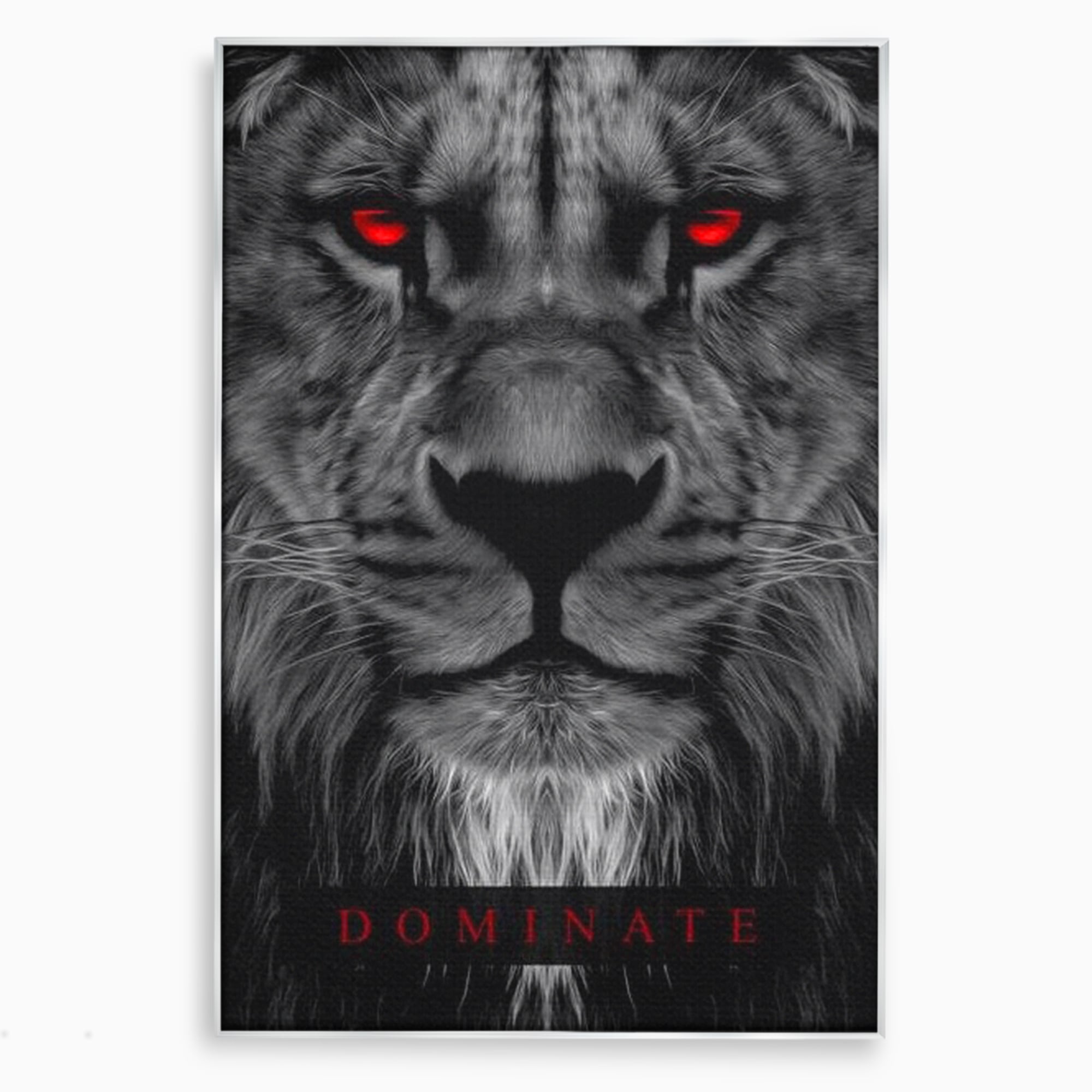 Tablou Canvas Premium LuxCanva® F1021, Fii Rege , Leu, Lider, Puternic, Jungla, Forta, Savana, Coroana, Impunator, Living Room, Birou, Culori vibrante