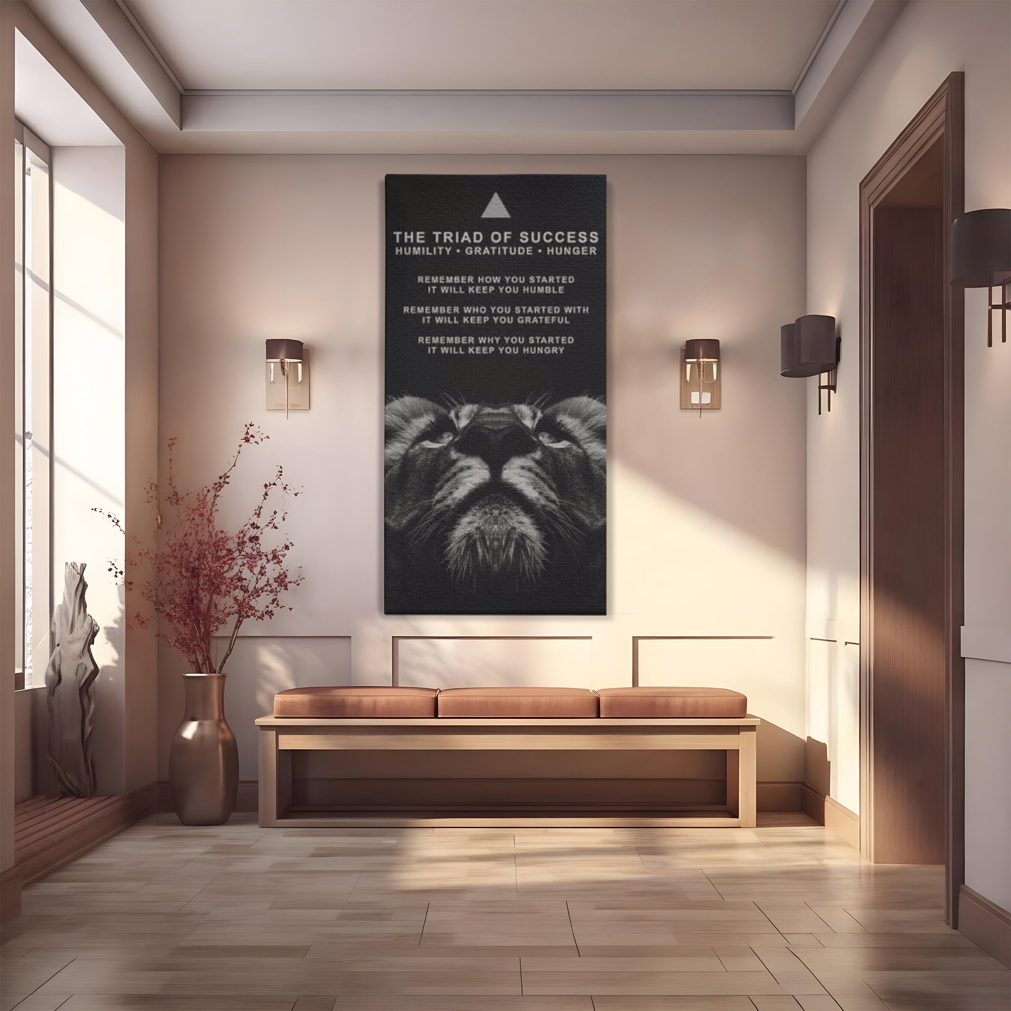Tablou Canvas Premium LuxCanva® F1022, Drumul Spre Maretie, Succes, Evolutie, Mentalitate, Lider, Succes, Living Room, Birou, Culori vibrante