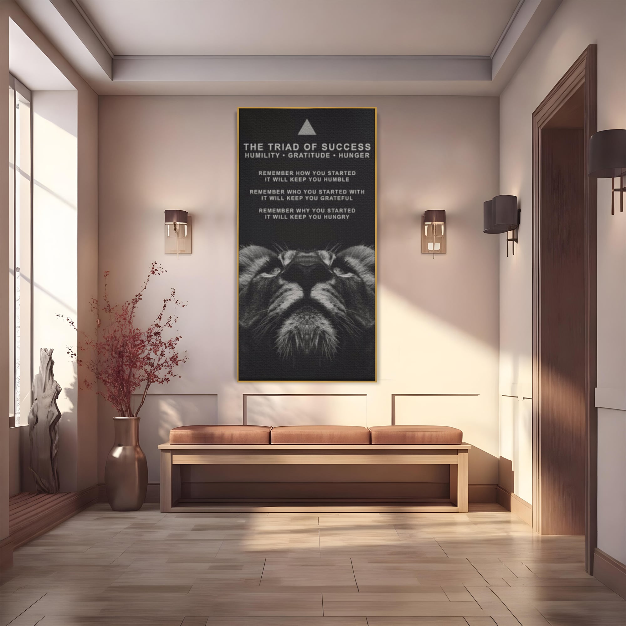 Tablou Canvas Premium LuxCanva® F1022, Drumul Spre Maretie, Succes, Evolutie, Mentalitate, Lider, Succes, Living Room, Birou, Culori vibrante