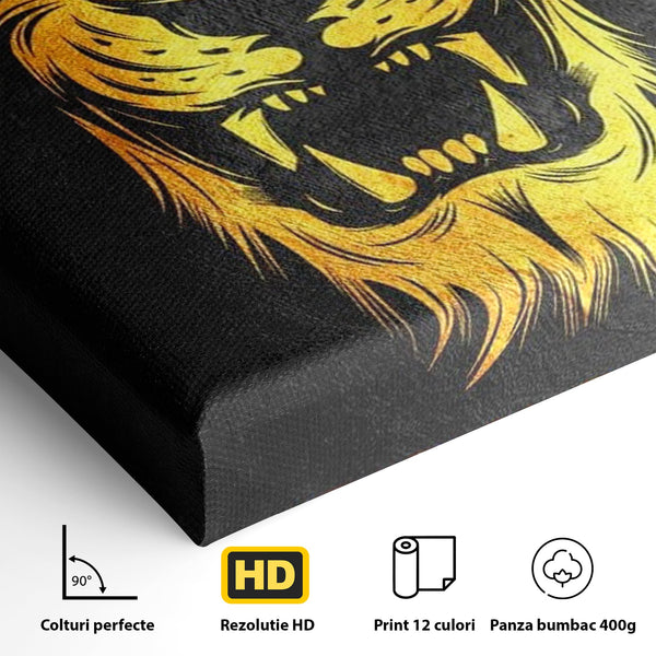 Tablou Canvas Premium LuxCanva® F1023, Privirea Succesului , Succes, Evolutie, Mentalitate, Lider, Succes, Living Room, Birou, Culori vibrante