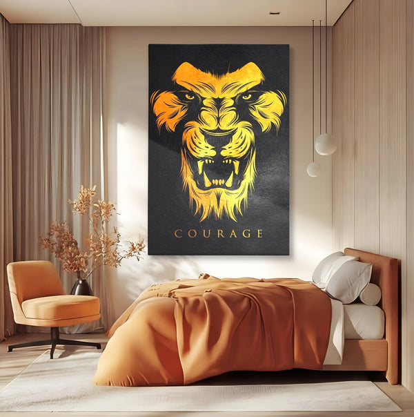 Tablou Canvas Premium LuxCanva® F1023, Privirea Succesului , Succes, Evolutie, Mentalitate, Lider, Succes, Living Room, Birou, Culori vibrante