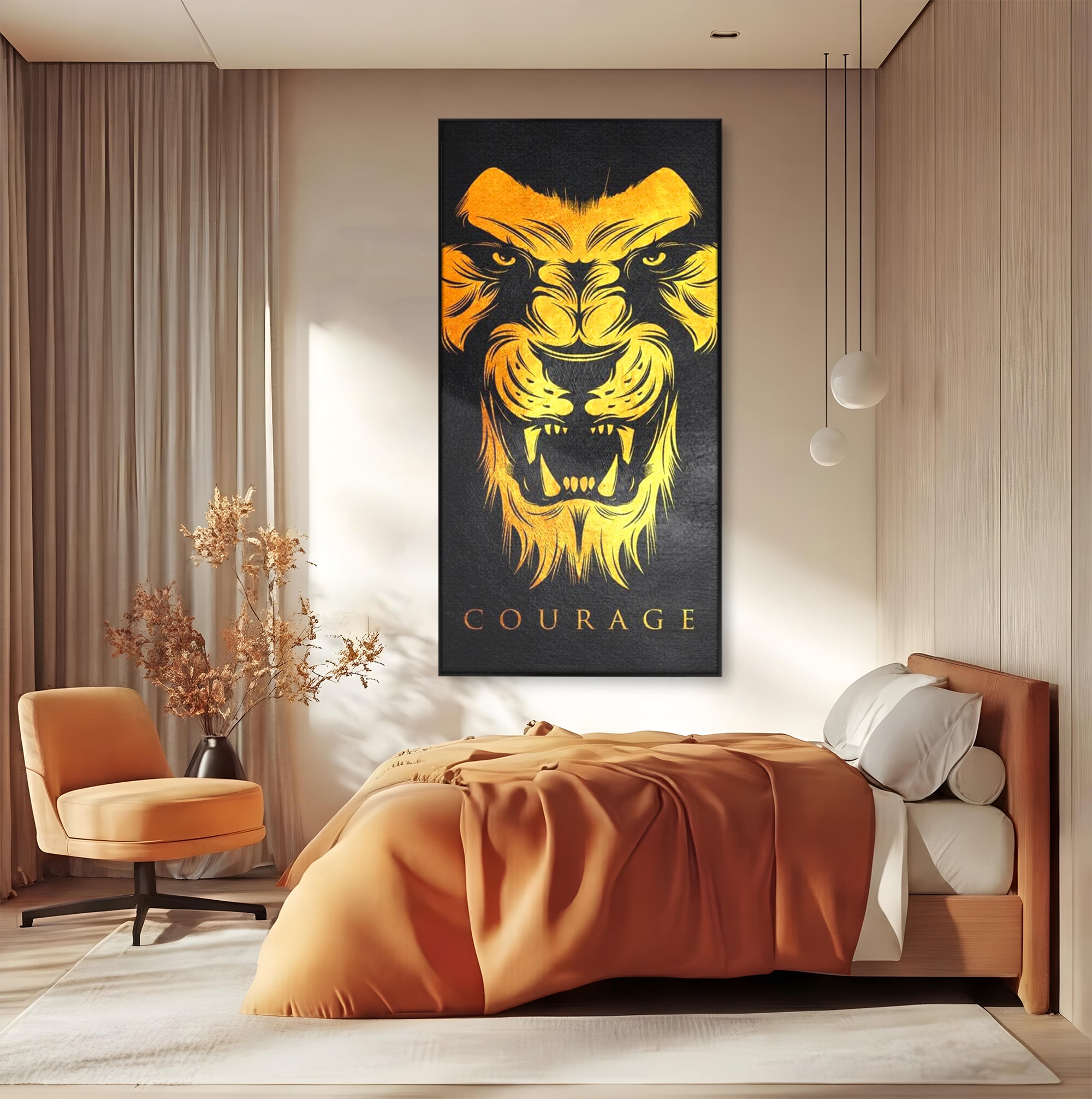 Tablou Canvas Premium LuxCanva® F1023, Privirea Succesului , Succes, Evolutie, Mentalitate, Lider, Succes, Living Room, Birou, Culori vibrante