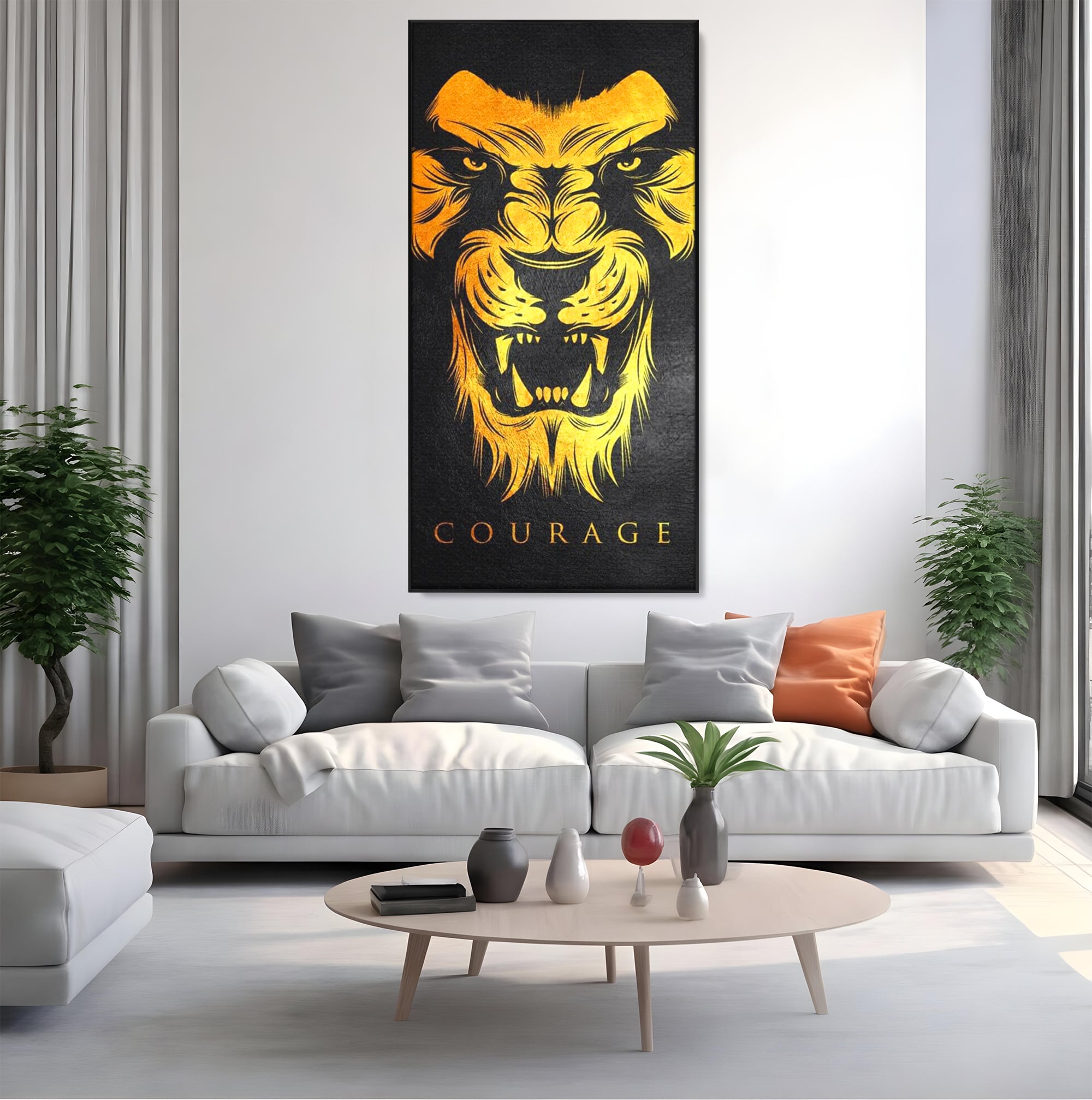 Tablou Canvas Premium LuxCanva® F1023, Privirea Succesului , Succes, Evolutie, Mentalitate, Lider, Succes, Living Room, Birou, Culori vibrante