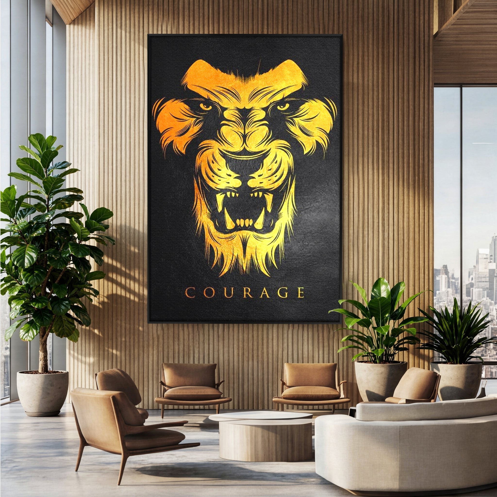 Tablou Canvas Premium LuxCanva® F1023, Privirea Succesului , Succes, Evolutie, Mentalitate, Lider, Succes, Living Room, Birou, Culori vibrante