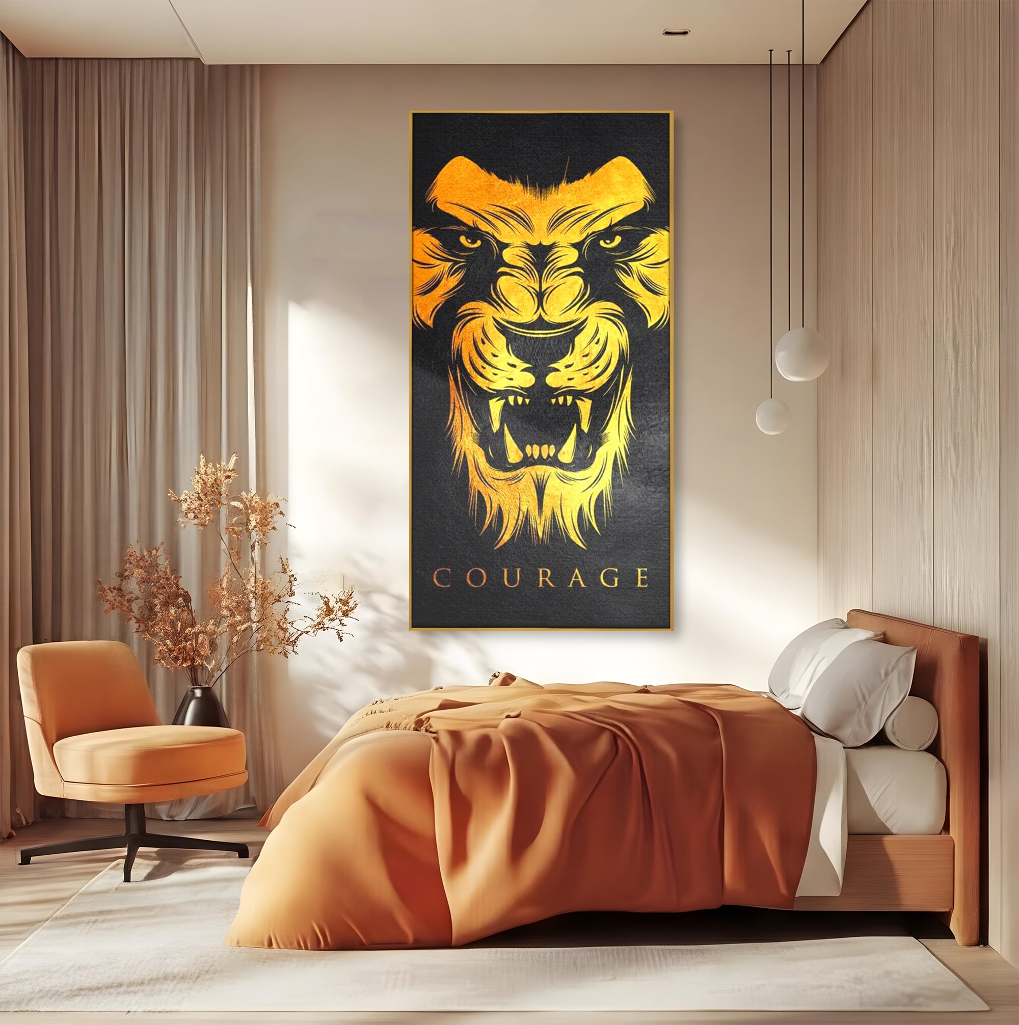 Tablou Canvas Premium LuxCanva® F1023, Privirea Succesului , Succes, Evolutie, Mentalitate, Lider, Succes, Living Room, Birou, Culori vibrante