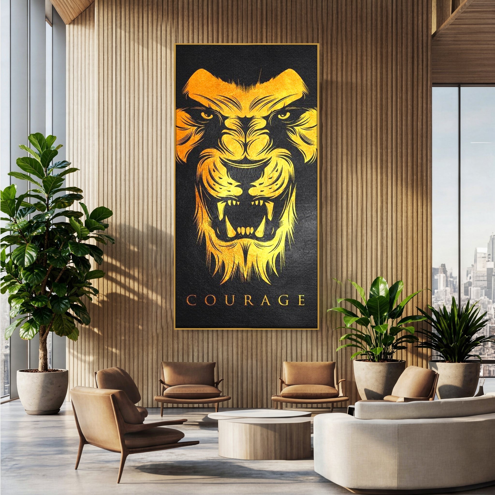 Tablou Canvas Premium LuxCanva® F1023, Privirea Succesului , Succes, Evolutie, Mentalitate, Lider, Succes, Living Room, Birou, Culori vibrante