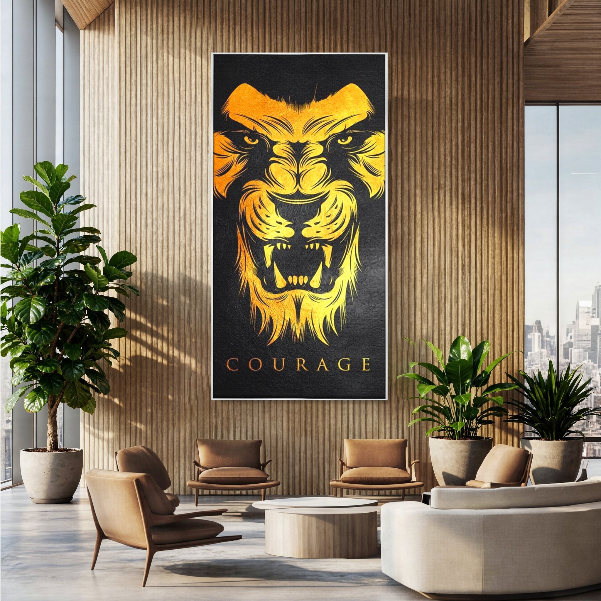 Tablou Canvas Premium LuxCanva® F1023, Privirea Succesului , Succes, Evolutie, Mentalitate, Lider, Succes, Living Room, Birou, Culori vibrante