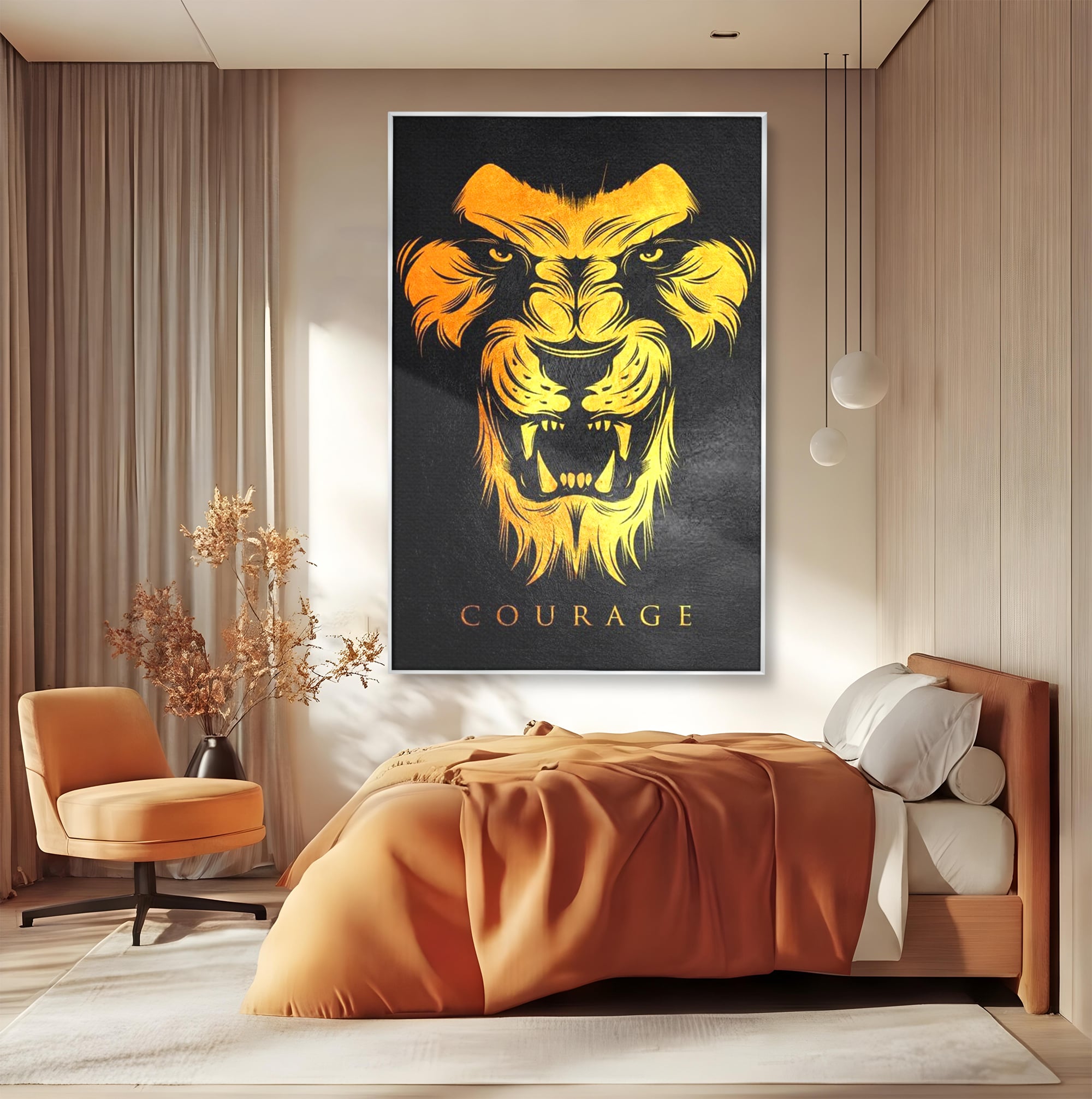 Tablou Canvas Premium LuxCanva® F1023, Privirea Succesului , Succes, Evolutie, Mentalitate, Lider, Succes, Living Room, Birou, Culori vibrante
