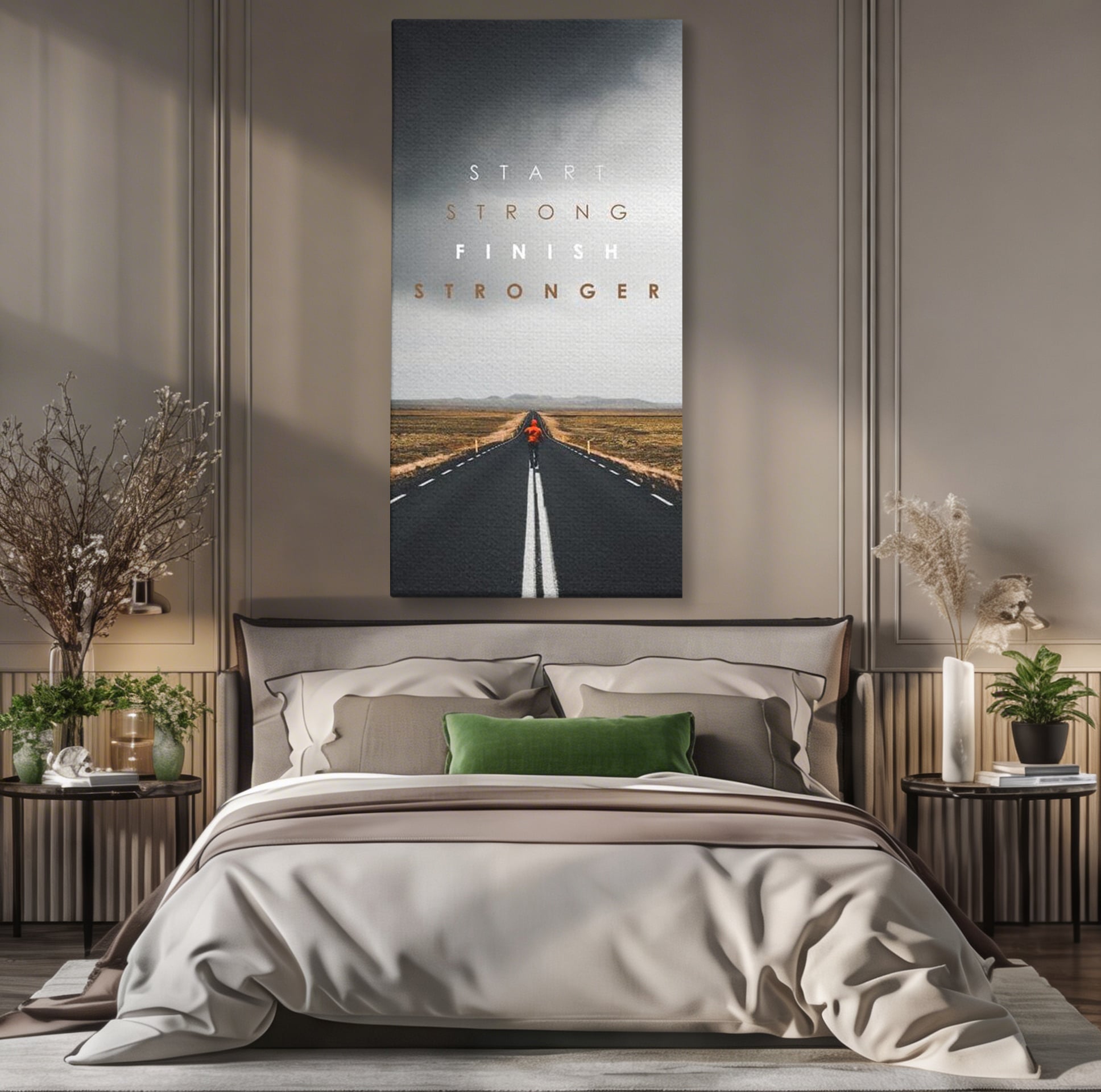 Tablou Canvas Premium LuxCanva® F1024, Calatoria Conteaza , Sportiv, Reusita, Obstacole, Ambitie, Determinare, Living Room, Birou, Culori vibrante