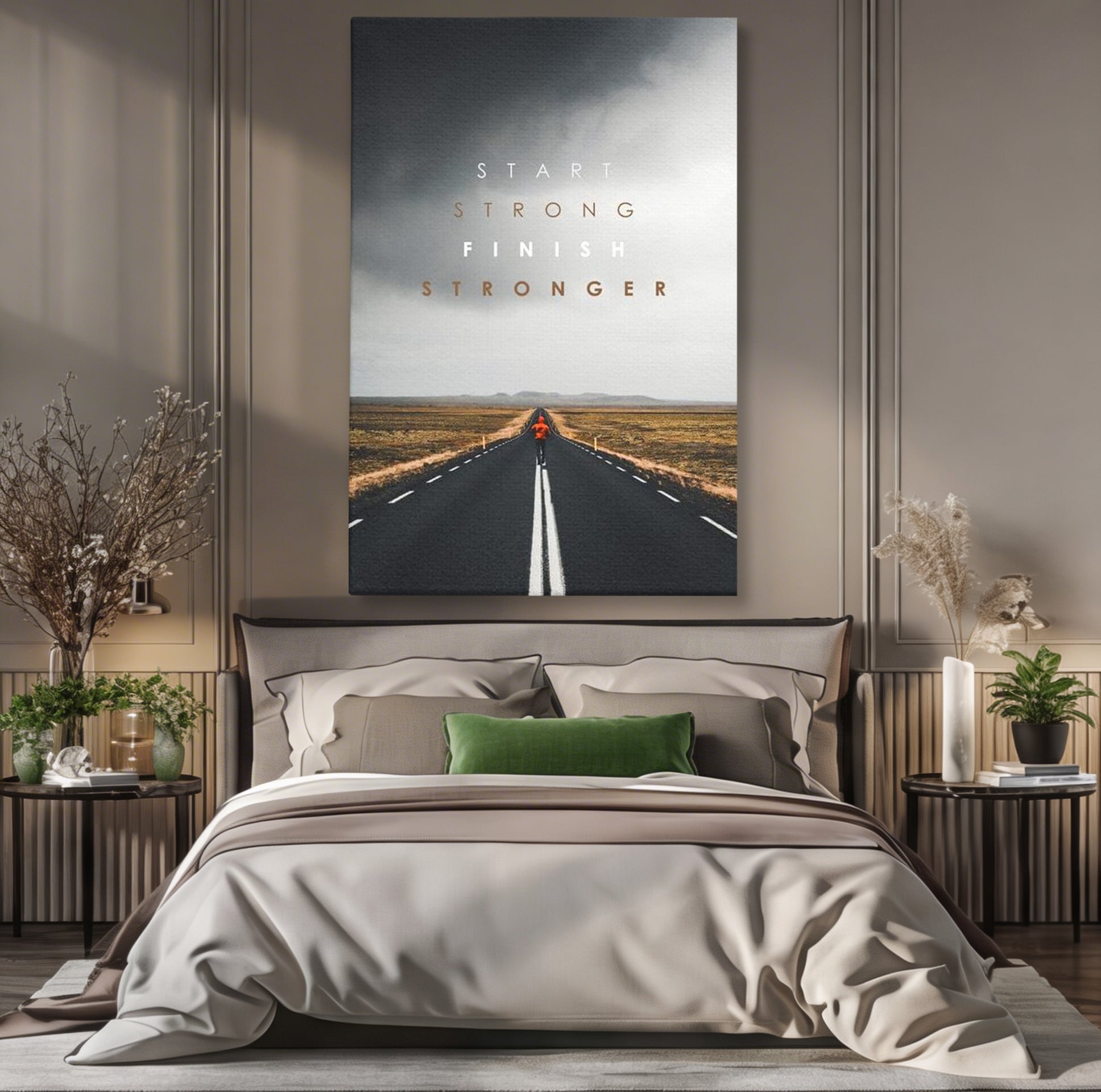 Tablou Canvas Premium LuxCanva® F1024, Calatoria Conteaza , Sportiv, Reusita, Obstacole, Ambitie, Determinare, Living Room, Birou, Culori vibrante