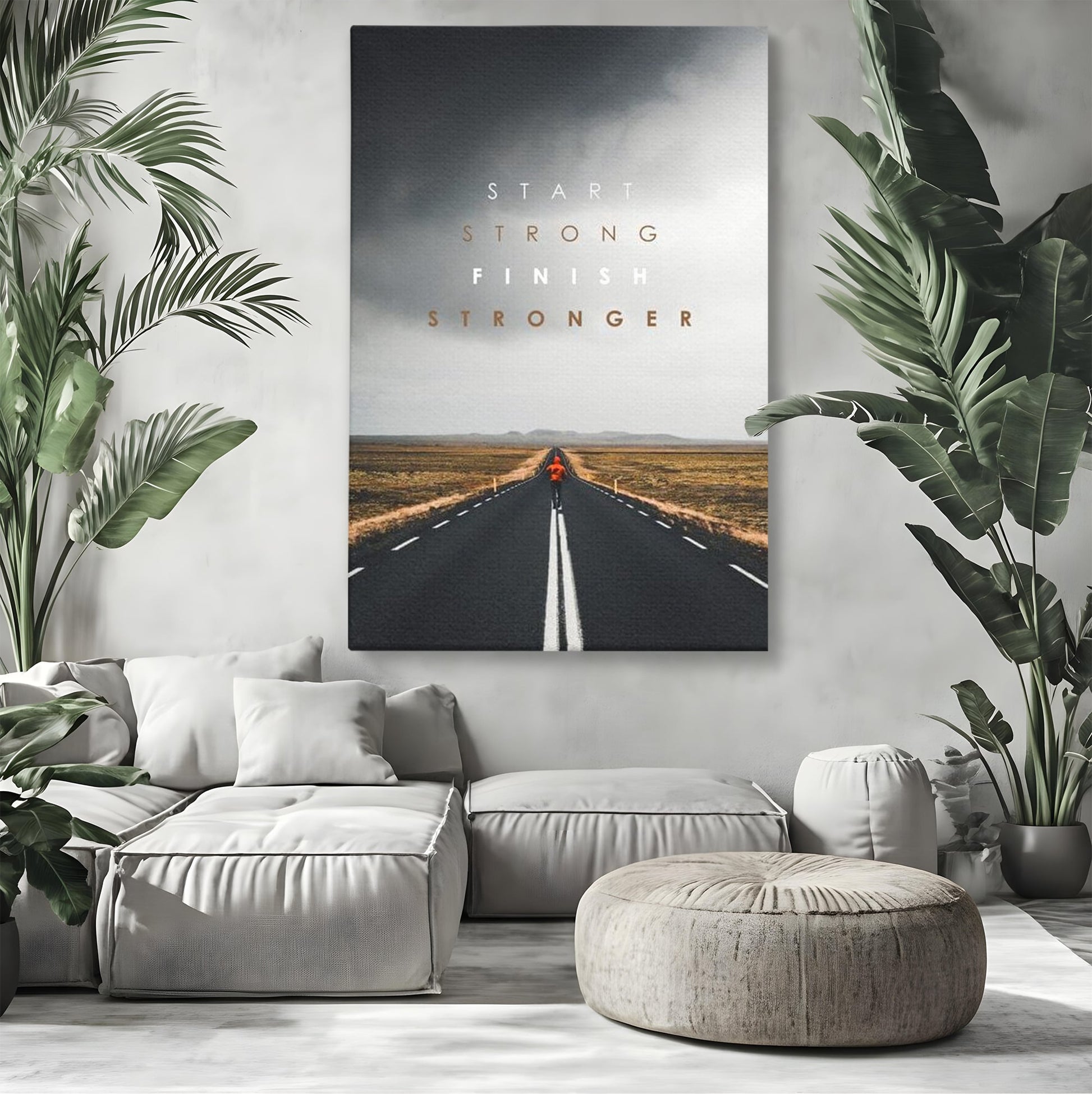 Tablou Canvas Premium LuxCanva® F1024, Calatoria Conteaza , Sportiv, Reusita, Obstacole, Ambitie, Determinare, Living Room, Birou, Culori vibrante