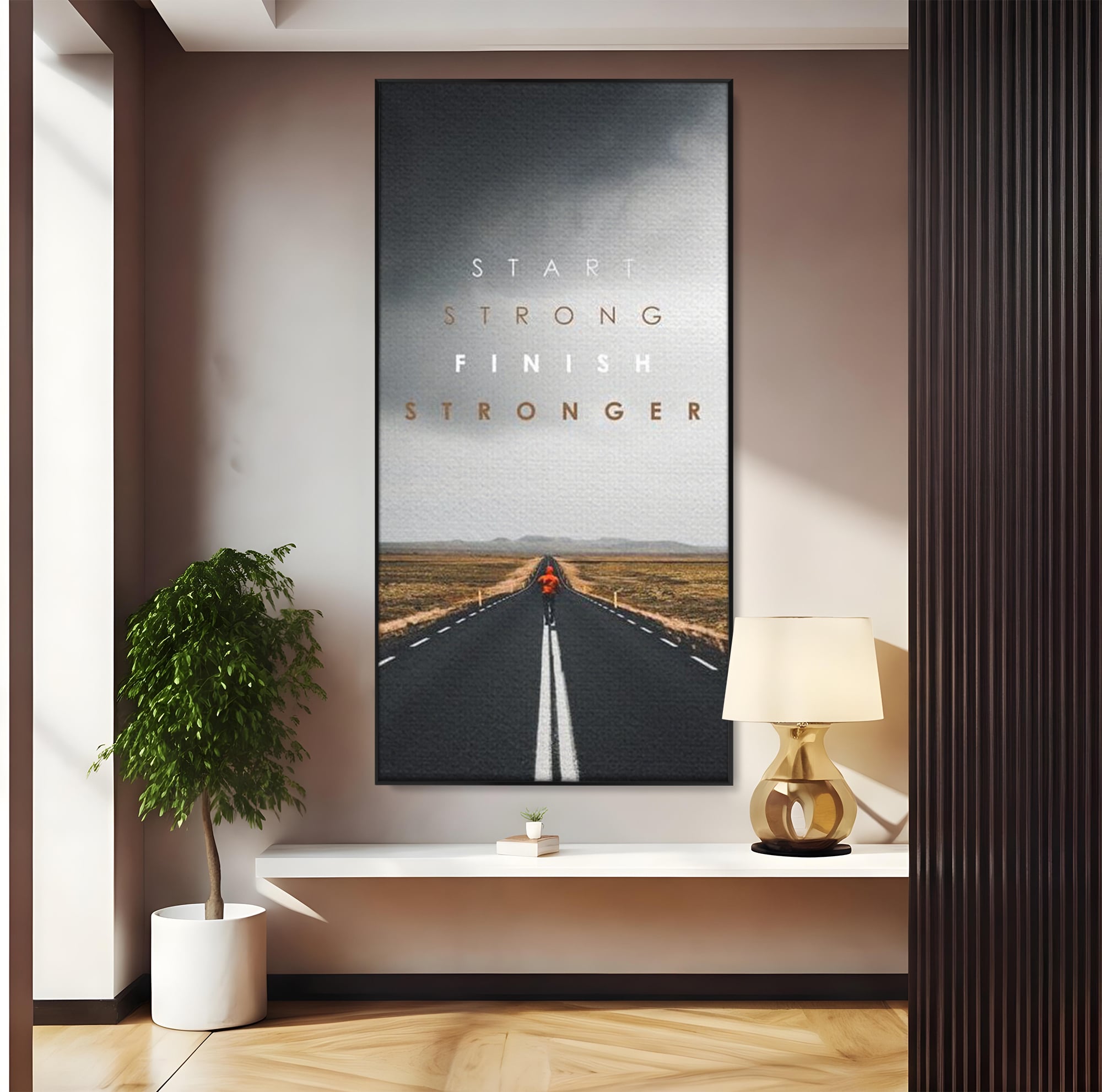 Tablou Canvas Premium LuxCanva® F1024, Calatoria Conteaza , Sportiv, Reusita, Obstacole, Ambitie, Determinare, Living Room, Birou, Culori vibrante
