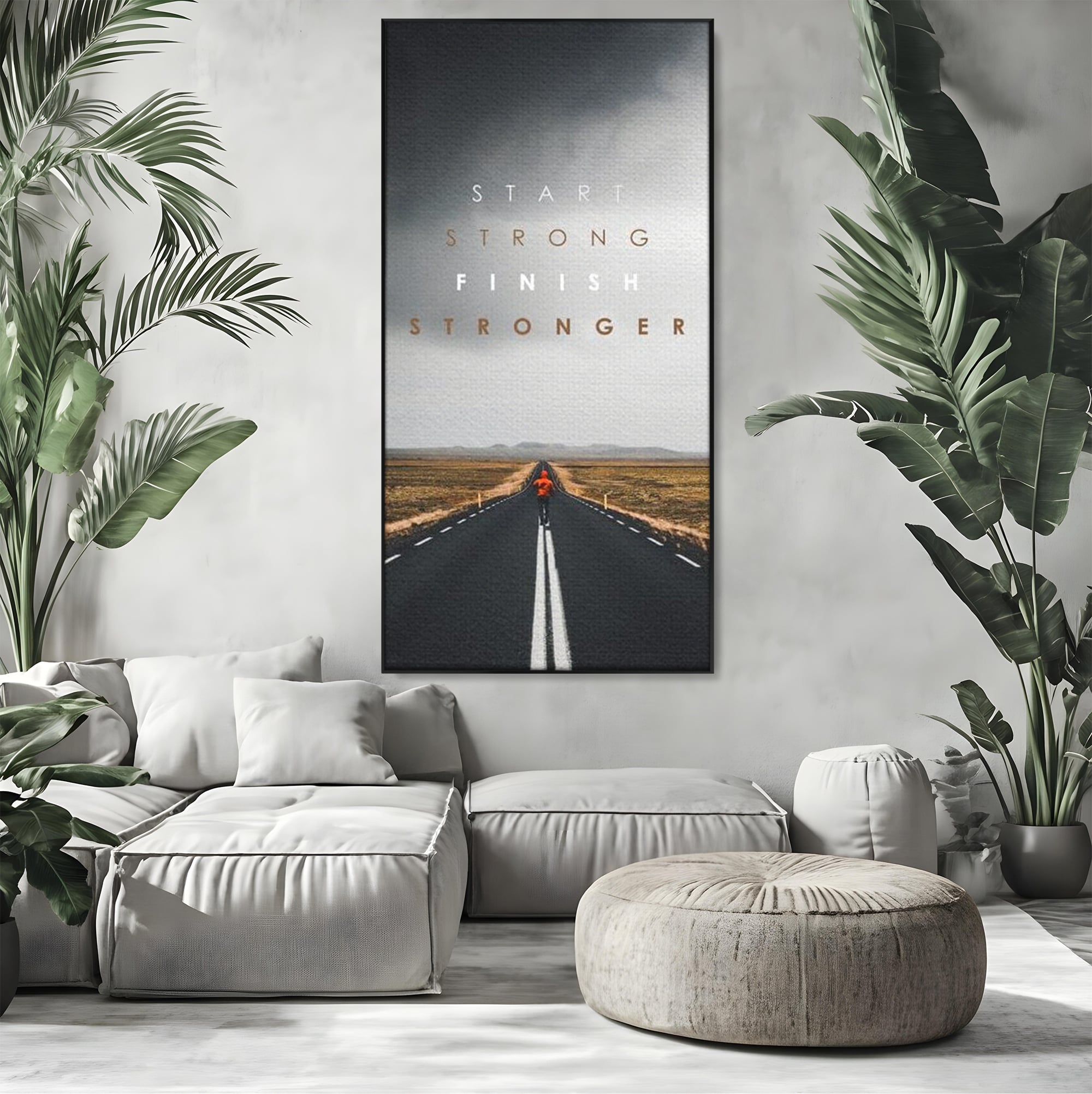 Tablou Canvas Premium LuxCanva® F1024, Calatoria Conteaza , Sportiv, Reusita, Obstacole, Ambitie, Determinare, Living Room, Birou, Culori vibrante