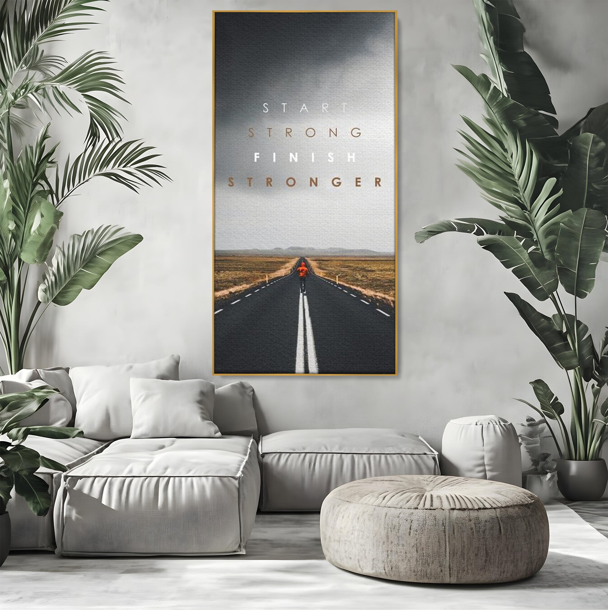 Tablou Canvas Premium LuxCanva® F1024, Calatoria Conteaza , Sportiv, Reusita, Obstacole, Ambitie, Determinare, Living Room, Birou, Culori vibrante